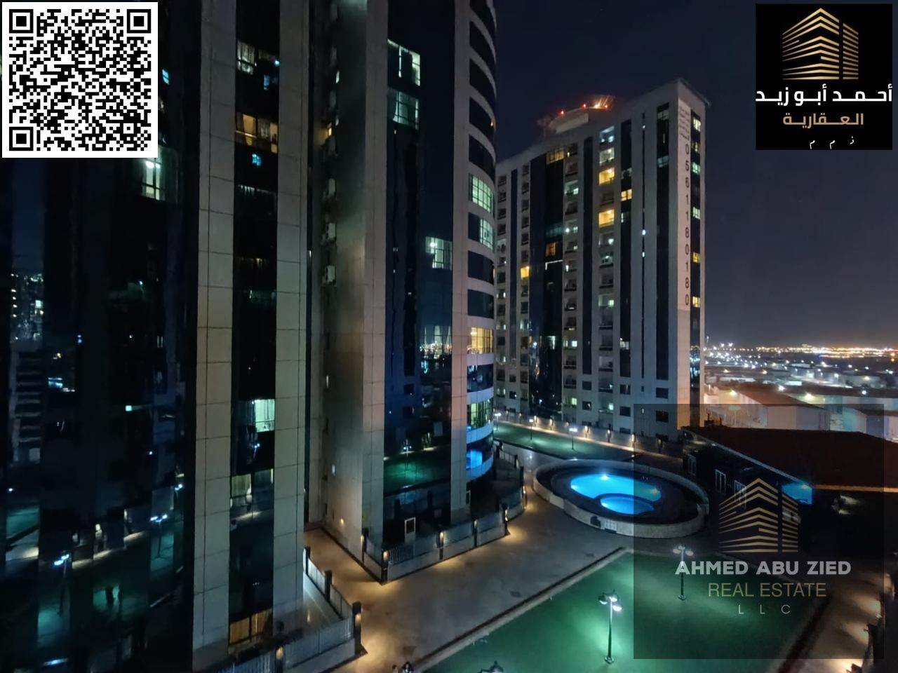 Fully furnished 1-bedroom apartment in Orient Towers, Ajman – Central A/C, large balcony, free maintenance, private parking, prime location near all a