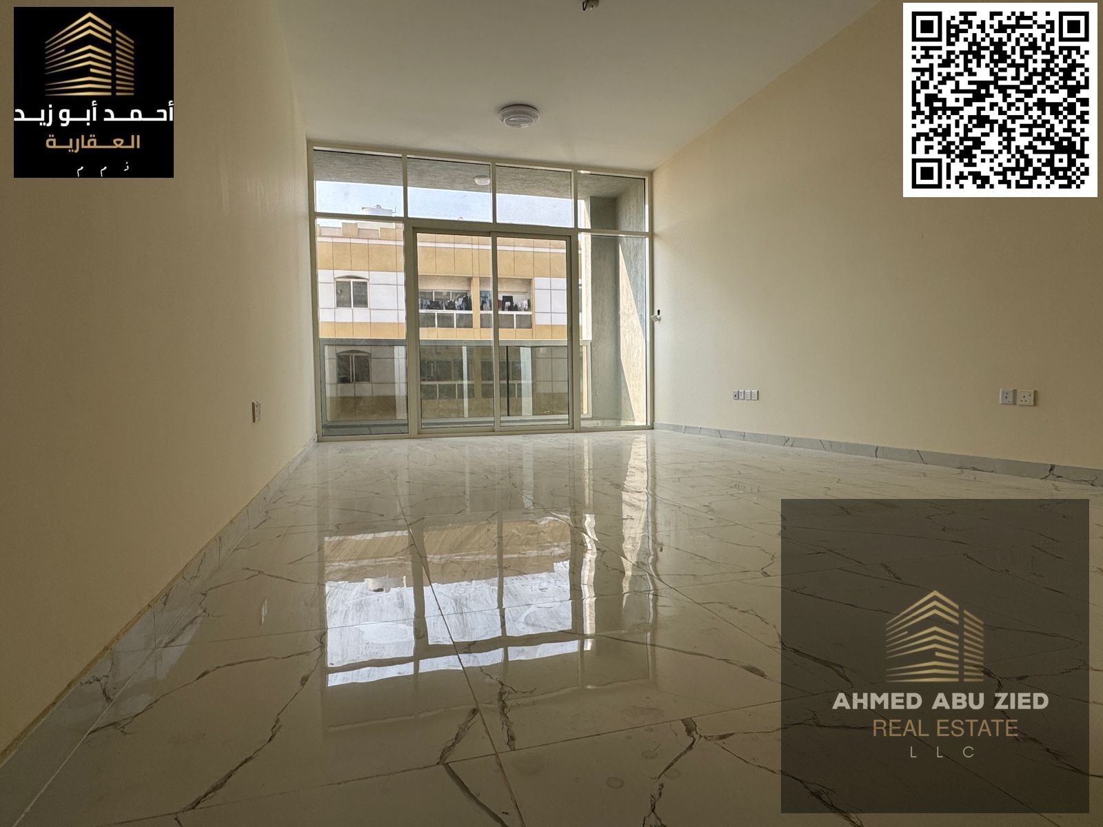 Luxury 2 Master BR + Hall with maid room in Jurf 3. Open-view balcony, 3 bathrooms, central A/C, prime location with flexible payment options.