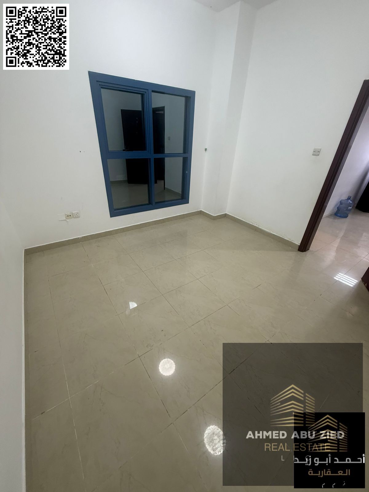 1-bedroom with balcony in Nuaimiya Towers next to Al Hikmah School & Khalifa Street. Central A/C. Prime location. AED 27,000 yearly.