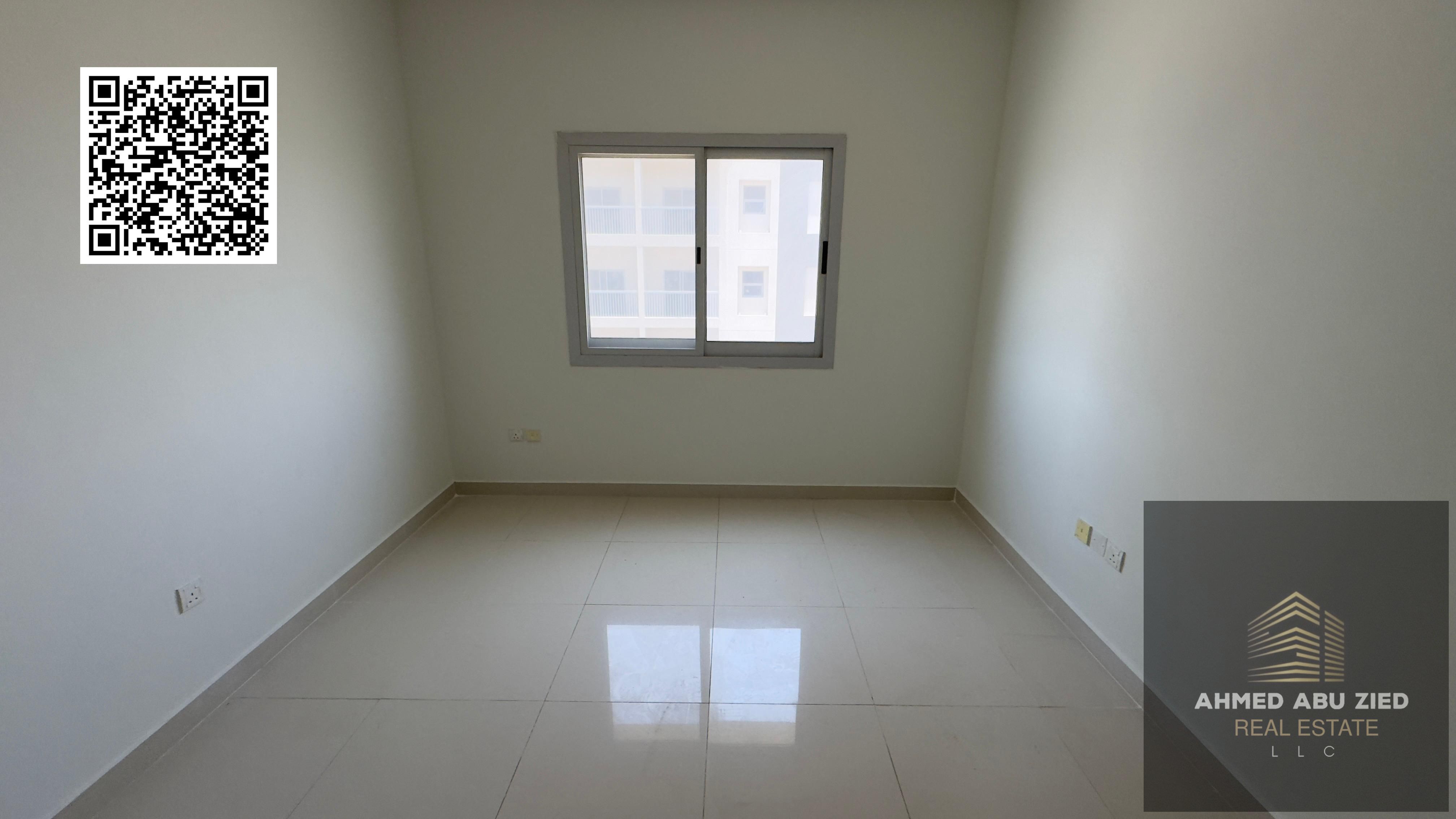 Two-bedroom apartment with a living room for annual rent in Al Jurf 2, Ajman, close to all services and exits.