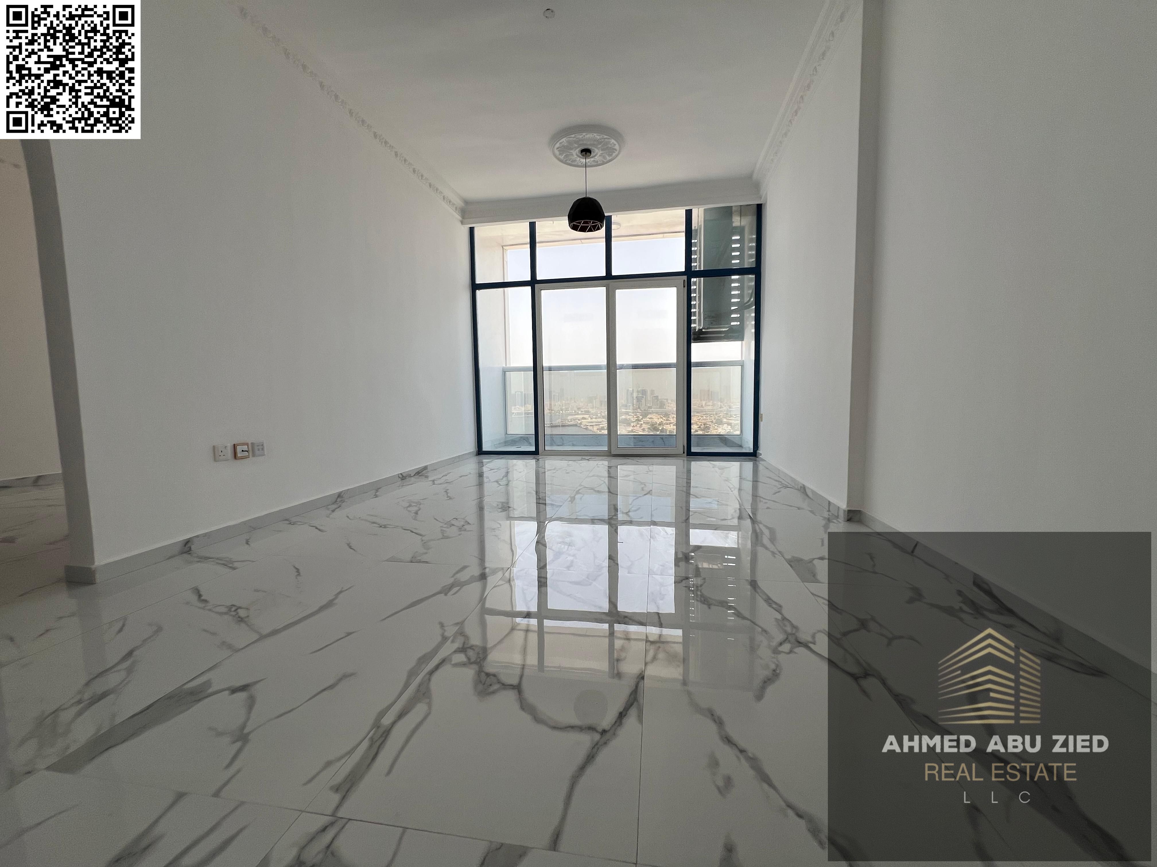 Luxury 1BR + hall in Ajman with prime location | Stunning sea & city views from balcony | Modern, elegant finishes and design | Free parking included.