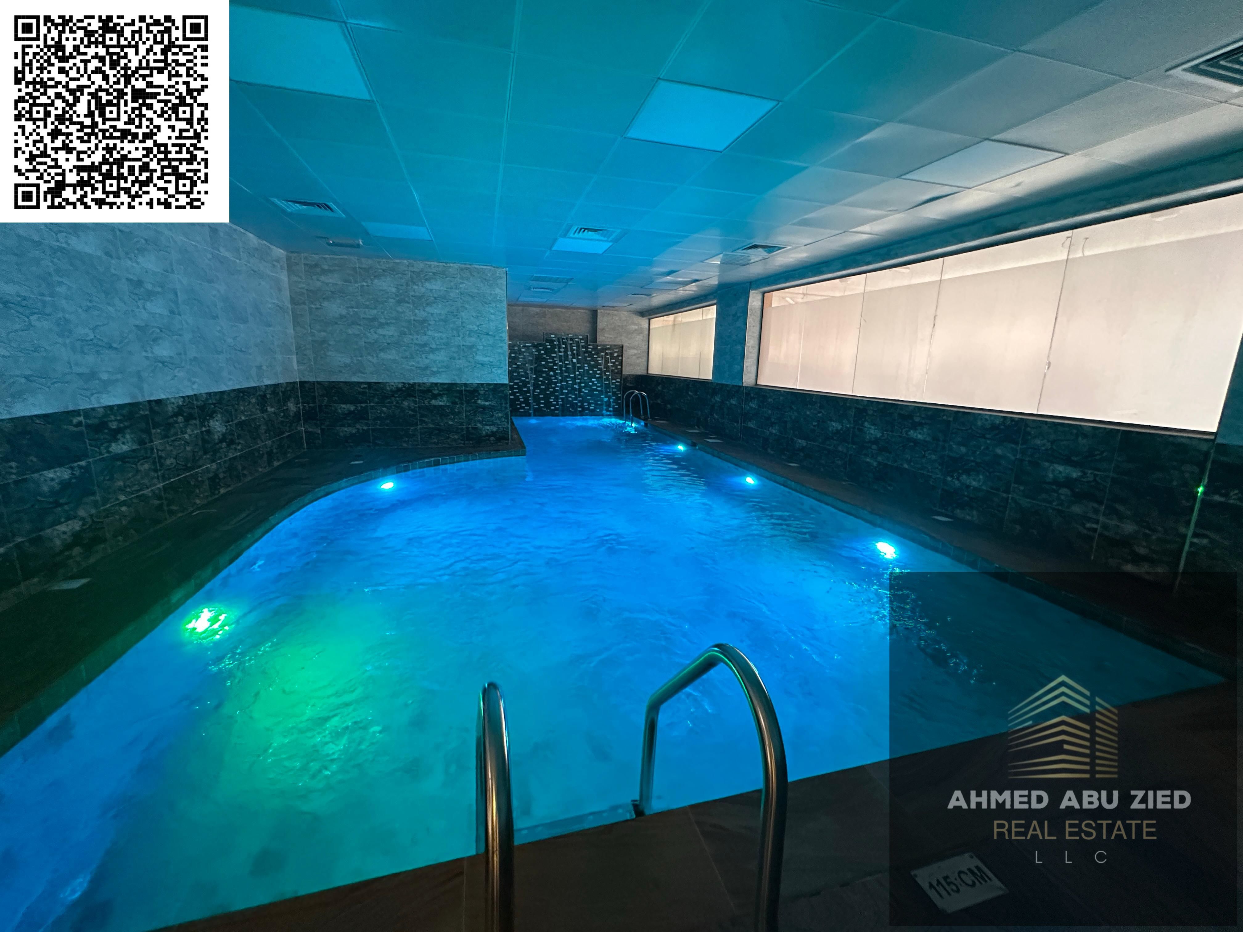 Free gym and swimming pool | Luxurious 2 bedrooms and a hall | Majlis | 2 bathrooms | Balcony | Super deluxe finishes | Prime location | Easy access t