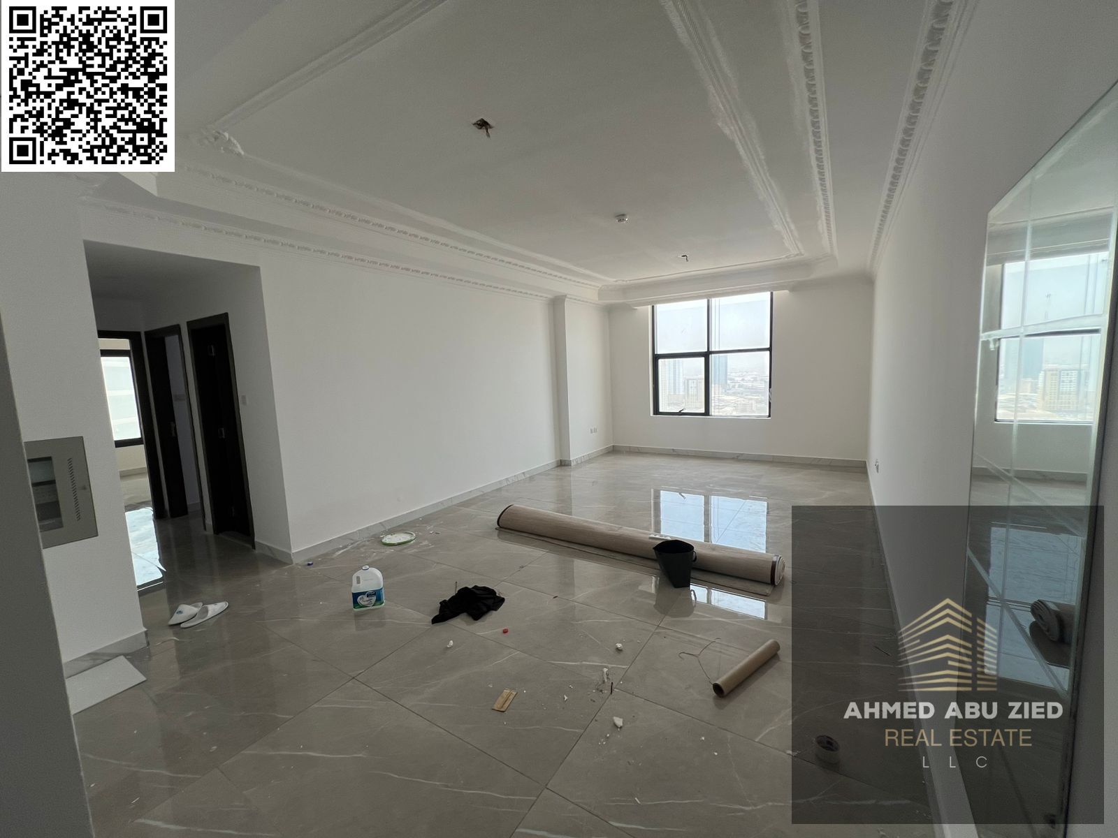 Free gym and pool | One month free | Luxurious two bedrooms and a living room | 3 bathrooms | Balcony | Super deluxe finishes | Prime location |