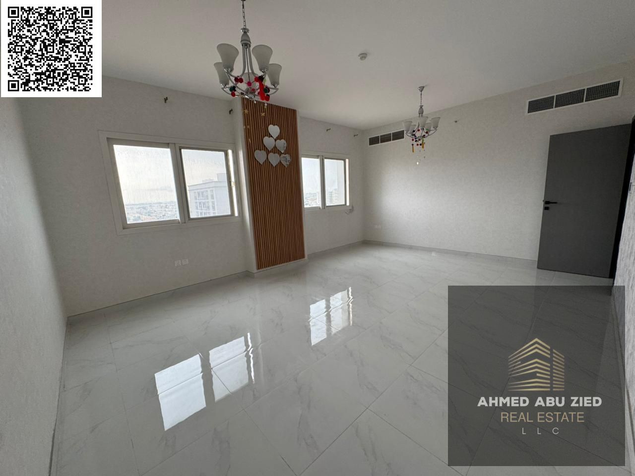 Luxurious and spacious two master bedrooms and a living room | 3 bathrooms | Balcony | Central air conditioning | Super deluxe finishing | Easy access