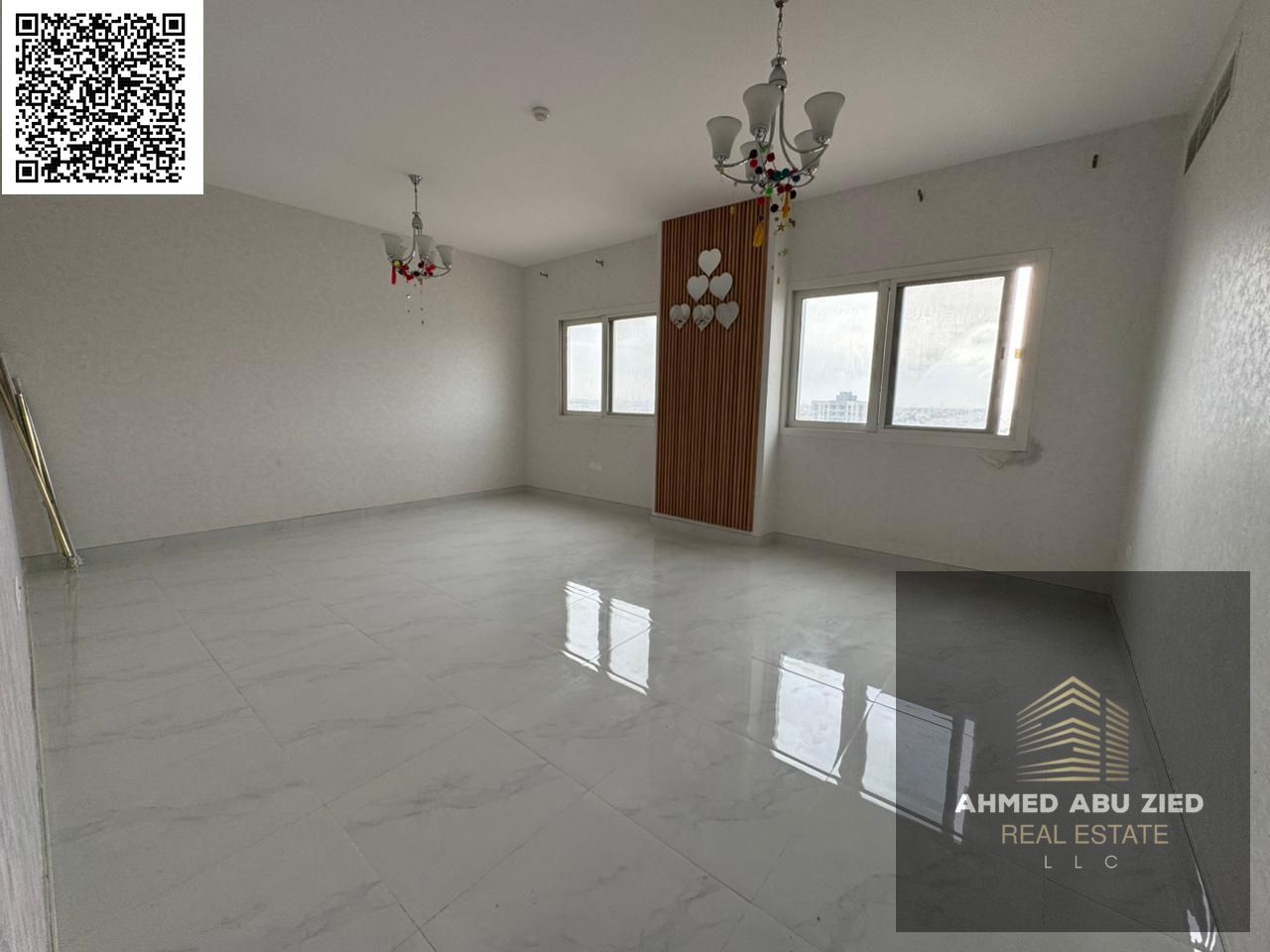 Luxurious and elegant two master bedrooms and a living room | 3 bathrooms | Balcony | Super deluxe finishing | Central air conditioning | Prime locati