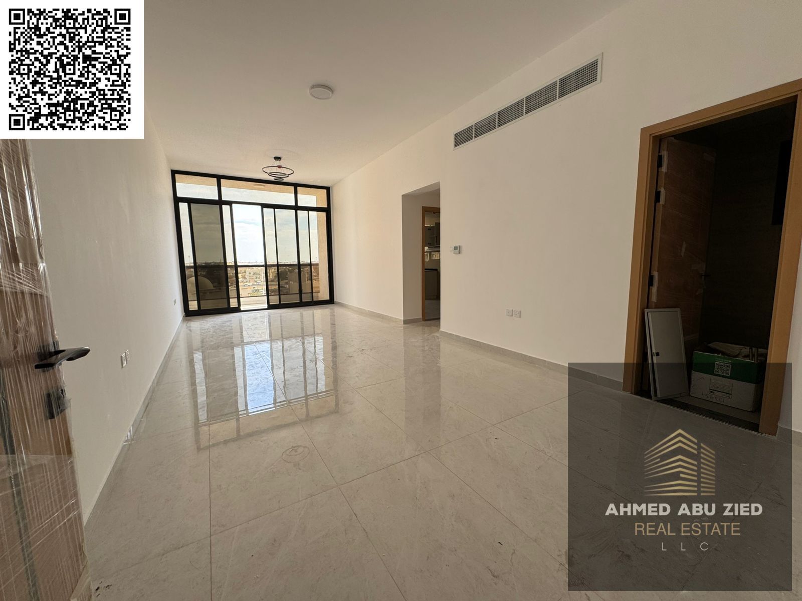 Luxury 2-bedroom apartment for annual rent in Al Hamidiya – First occupancy – 3 bathrooms – Balcony – Maid's room – Super deluxe finishing – Easy acce