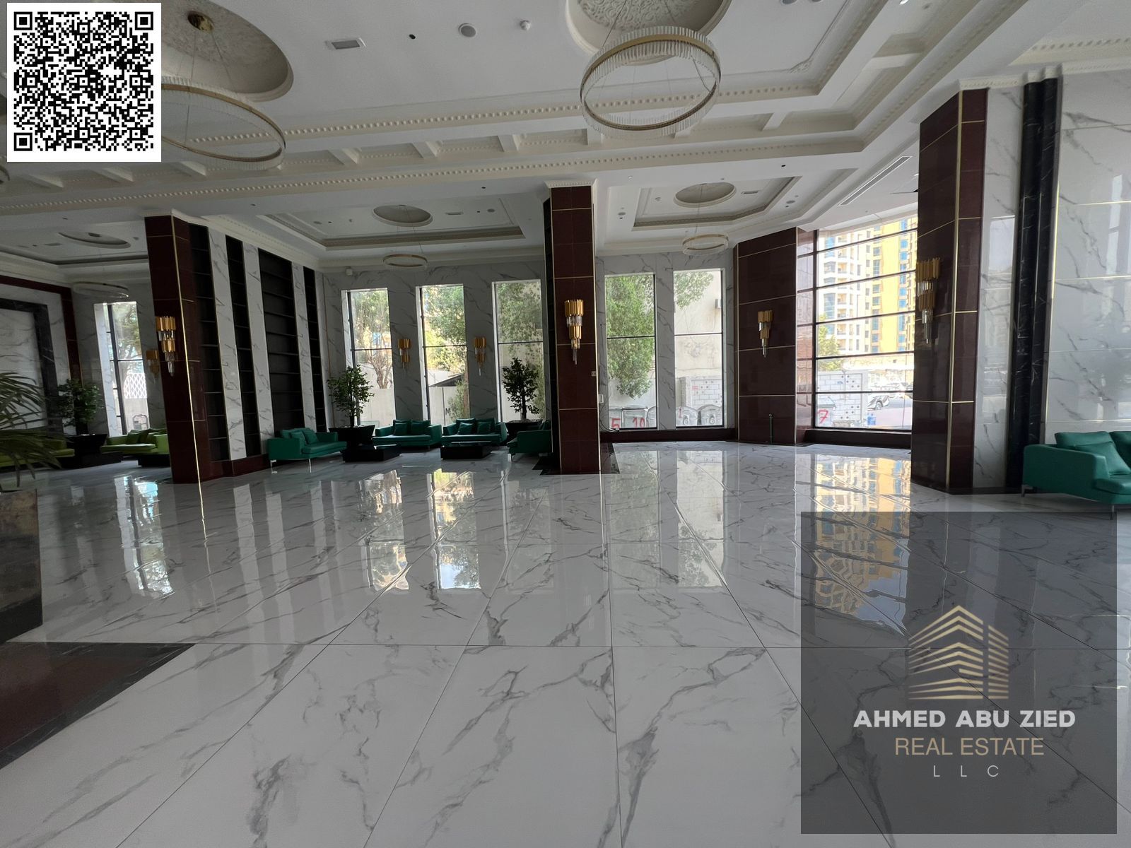With gym, pool & aqua park | Premium 1BR hall in Al Rashidiya 1 (Ajman) | Spacious hall with balcony, built-ins & equipped kitchen