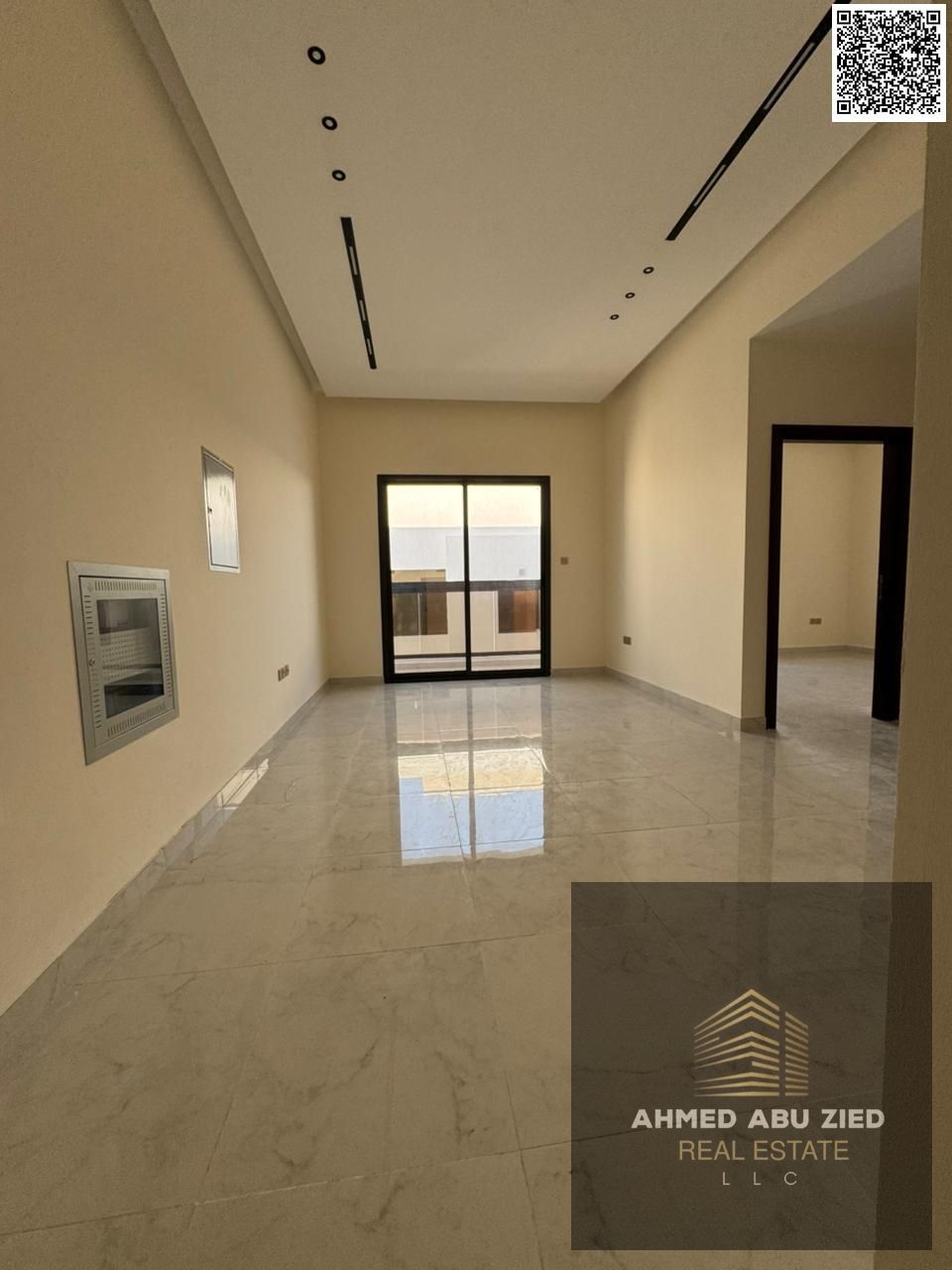 First tenant, elegant 1BR apartment in Al Jurf 3 on Sheikh Mohammed bin Zayed Rd. Balcony with open view, 2 baths, premium finishes. free month