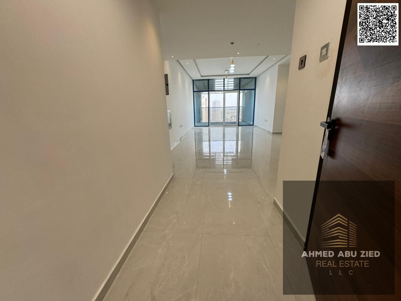 Luxury 2BR + living + maid room, annual rent, Al Nuaimiya 3. Spacious open view, balcony, built-in wardrobes, free parking
