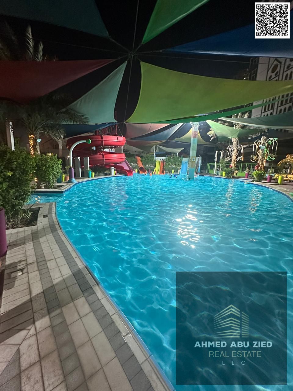 Enjoy gym, pool & aqua park with a beautiful 1BR hall apartment in Al Rashidiya 1. Built-in wardrobes, balcony, fully equipped kitchen. Free month.
