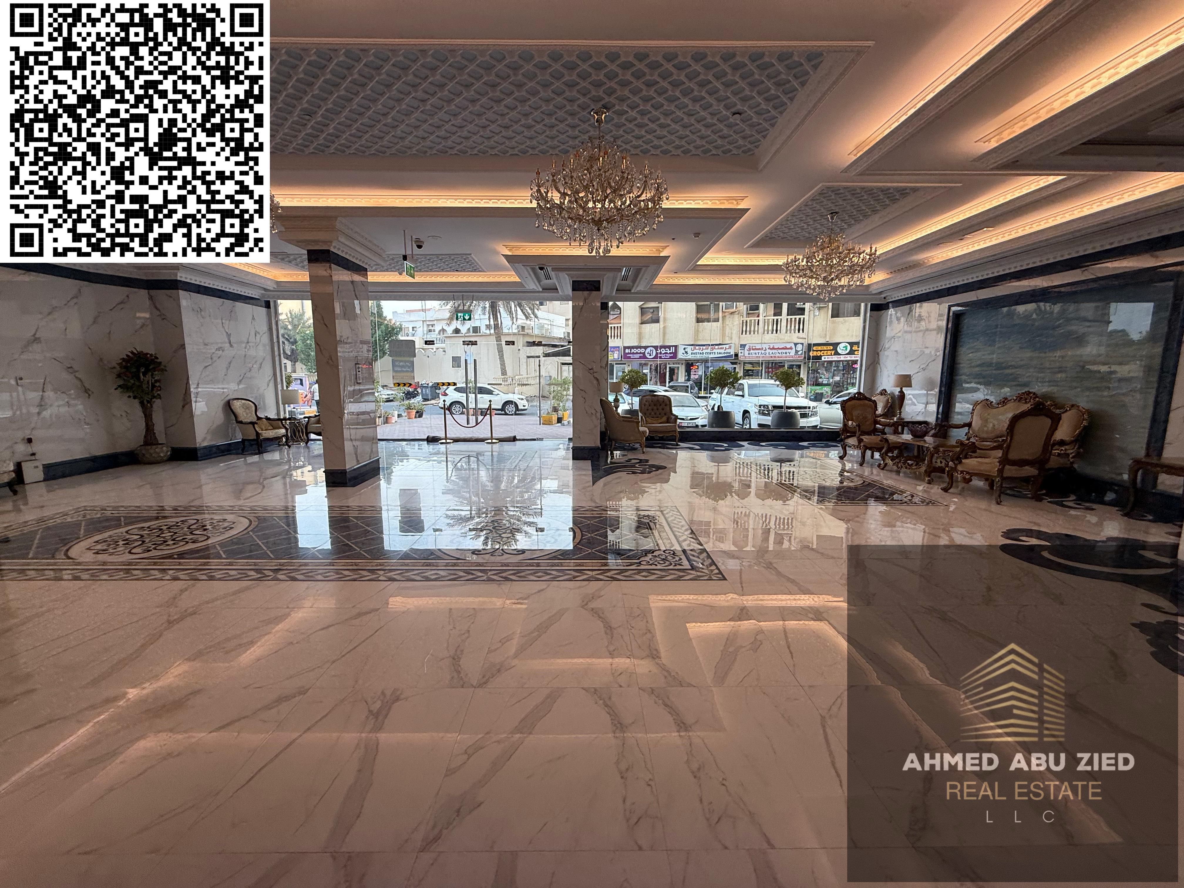 Room and hall for annual rent - the best and most luxurious master room - 2 bathrooms - hall with an excellent area - fully equipped kitchen - super d