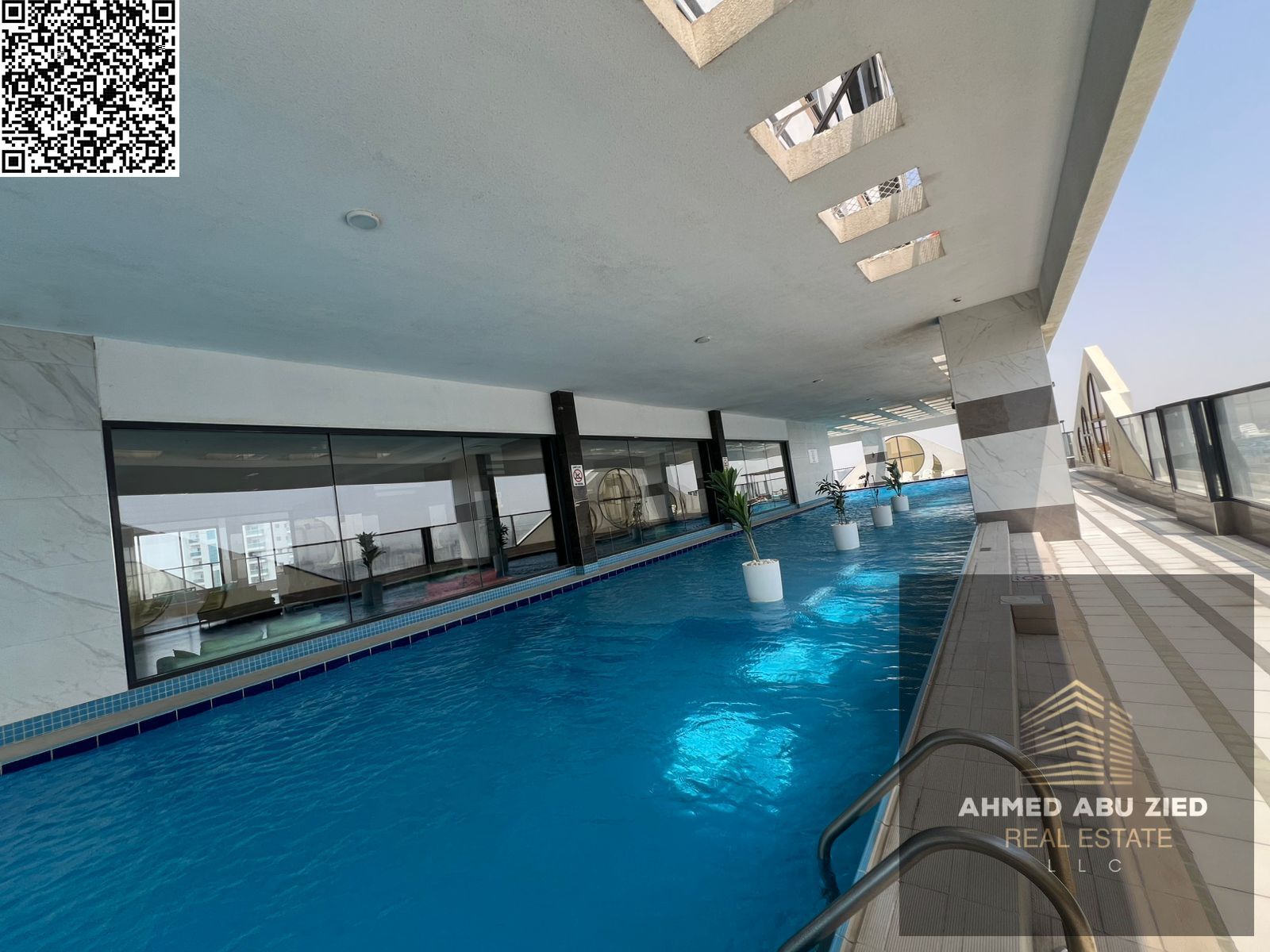 Luxury and beautiful one-bedroom apartment for rent - Gym - Swimming pool - Aqua park - Master bedroom - 2 bathrooms - Central air conditioning - Buil
