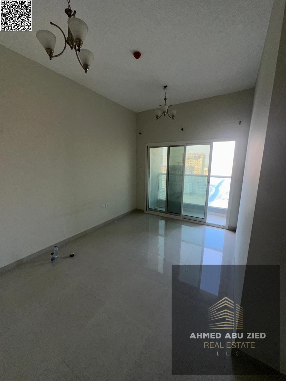 Luxury and beautiful two-bedroom apartment with a living room for annual rent - Free air conditioning - Two bedrooms - Two bathrooms - Kitchen - Balco