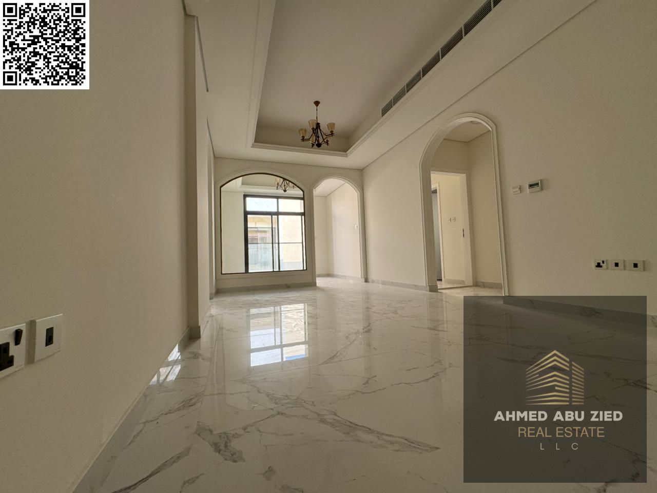 One month free | First occupancy | Two master bedrooms and a living room | Two bathrooms | Open view | Fully equipped kitchen | Balcony | Spacious are