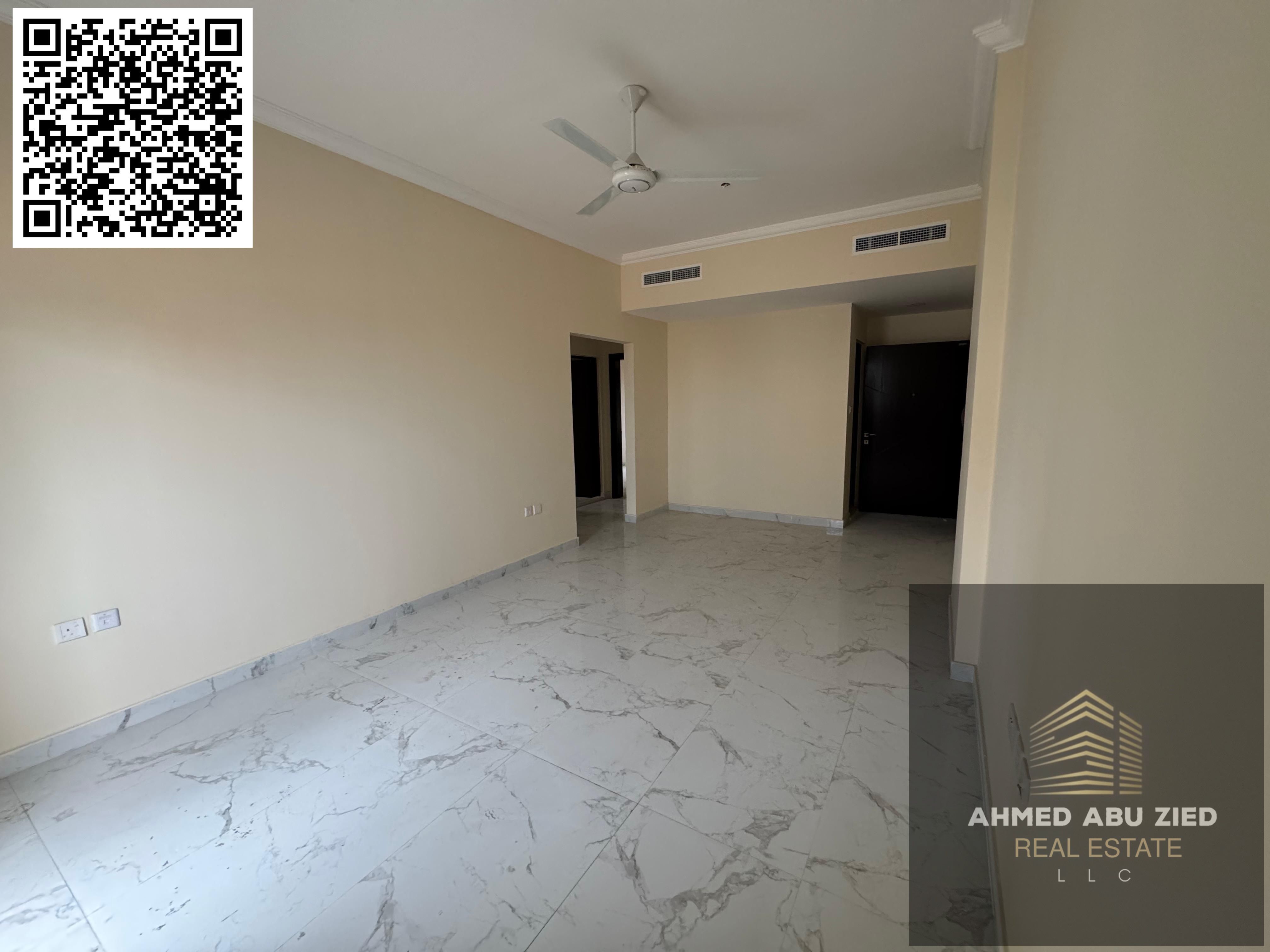 First occupancy | Super deluxe finishing | Central air conditioning | Balcony with open view | Two bedrooms and a living room | Three bathrooms | Prim