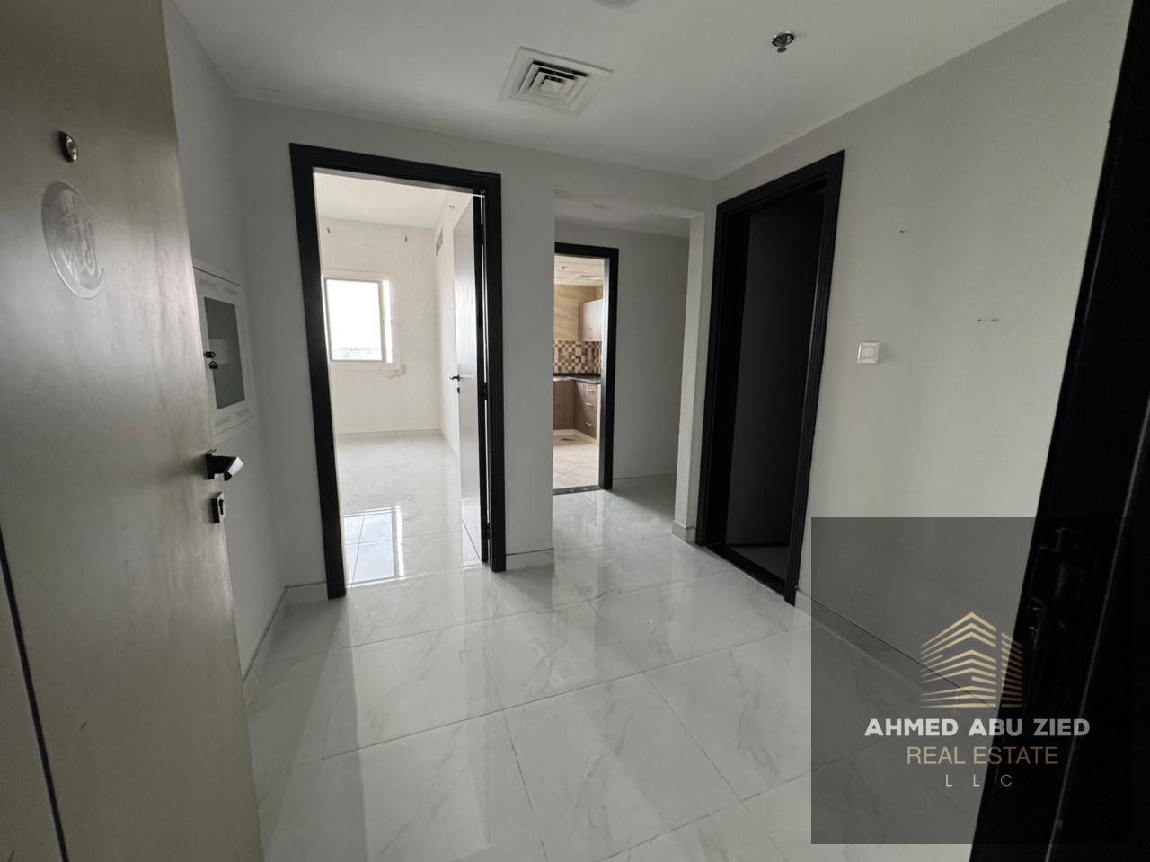 Elegant and luxurious two-bedroom apartment with a living room, three bathrooms, and a balcony with an open view. Super deluxe finishing with central