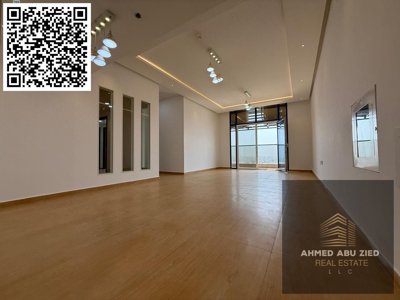 Free parking with 3 luxurious bedrooms, 3 bathrooms, central air conditioning, perfect finishes for comfort, balcony with open view, very prime locati