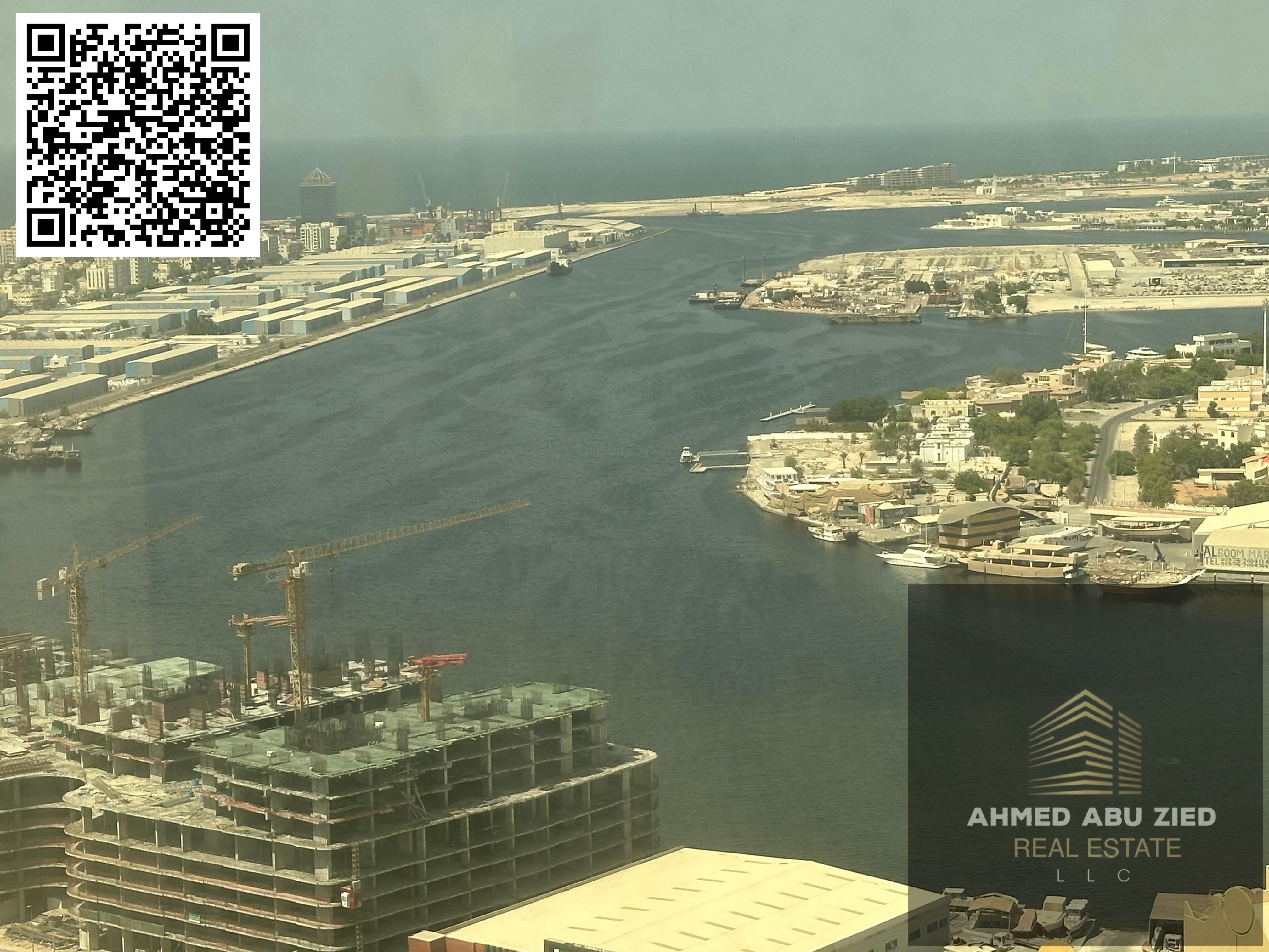Office or company headquarters with an area of 5000 sq ft, an entire floor, for annual rent in Al Rashidiya, Ajman, with creek views, parking, gym a