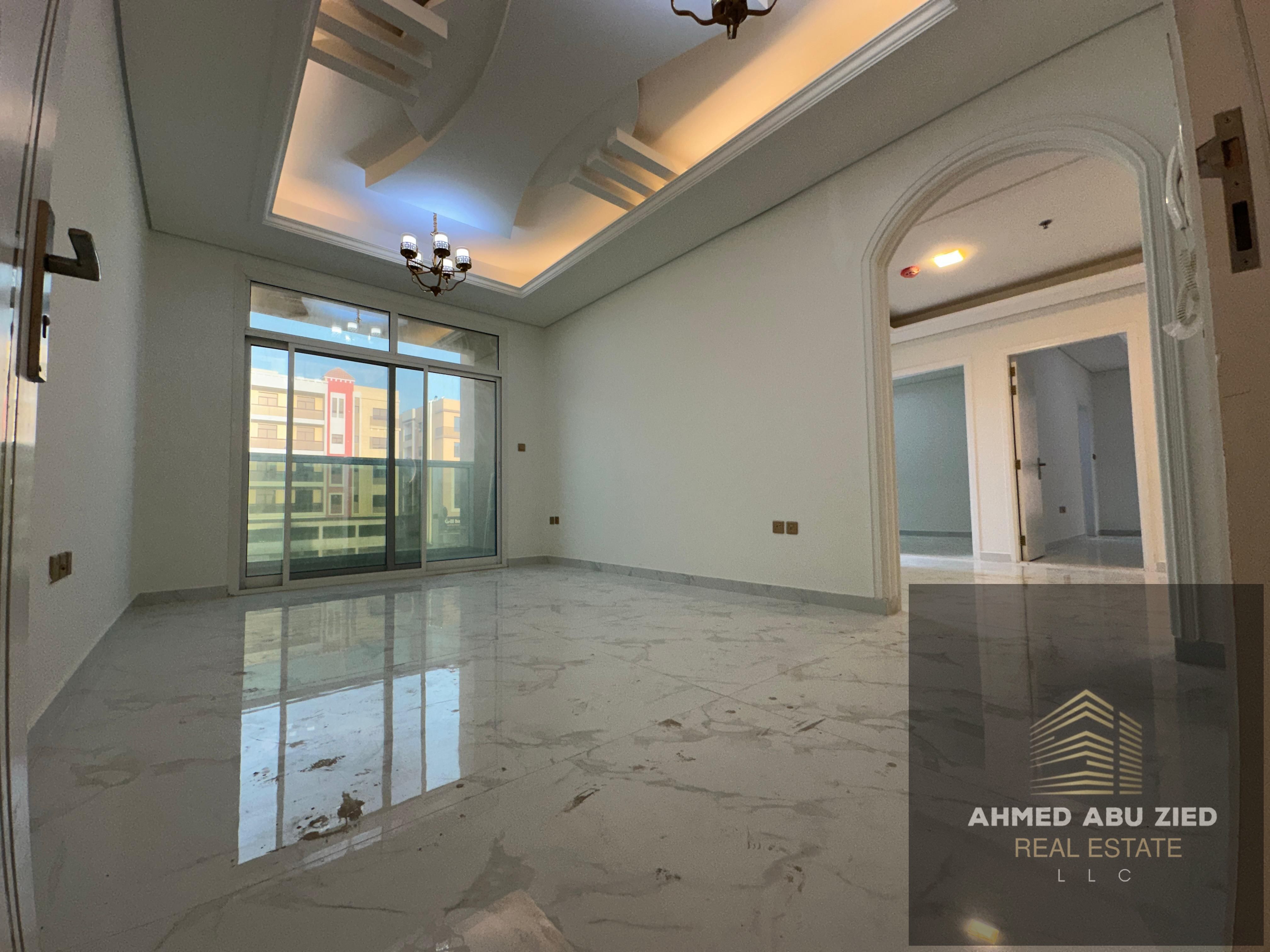 3 bedrooms and a living room | New building | Annual rent | One month free | Free swimming pool | Al Muwaihat 3 area | Luxurious hotel-style finishes