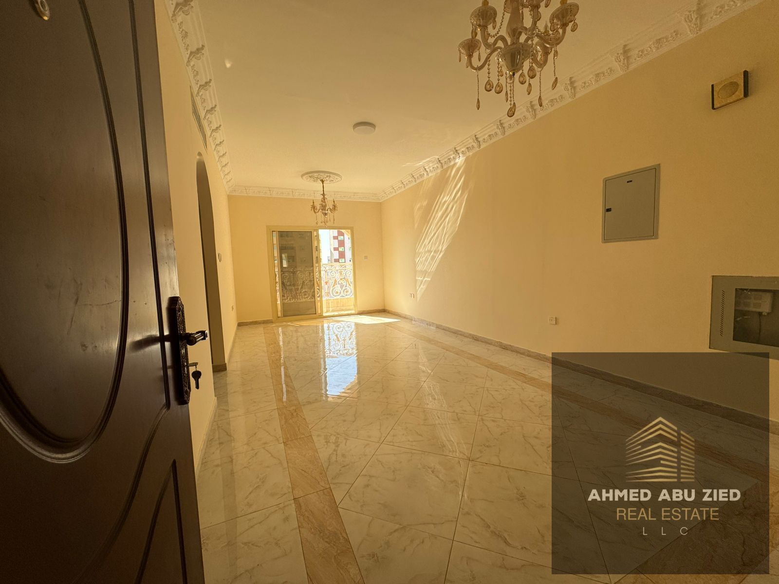 One bedroom and living room for annual rent | Ajman, Al Jurf 2 area | Next to Ajman University | Brand new building, first occupancy | On Sheikh Ammar