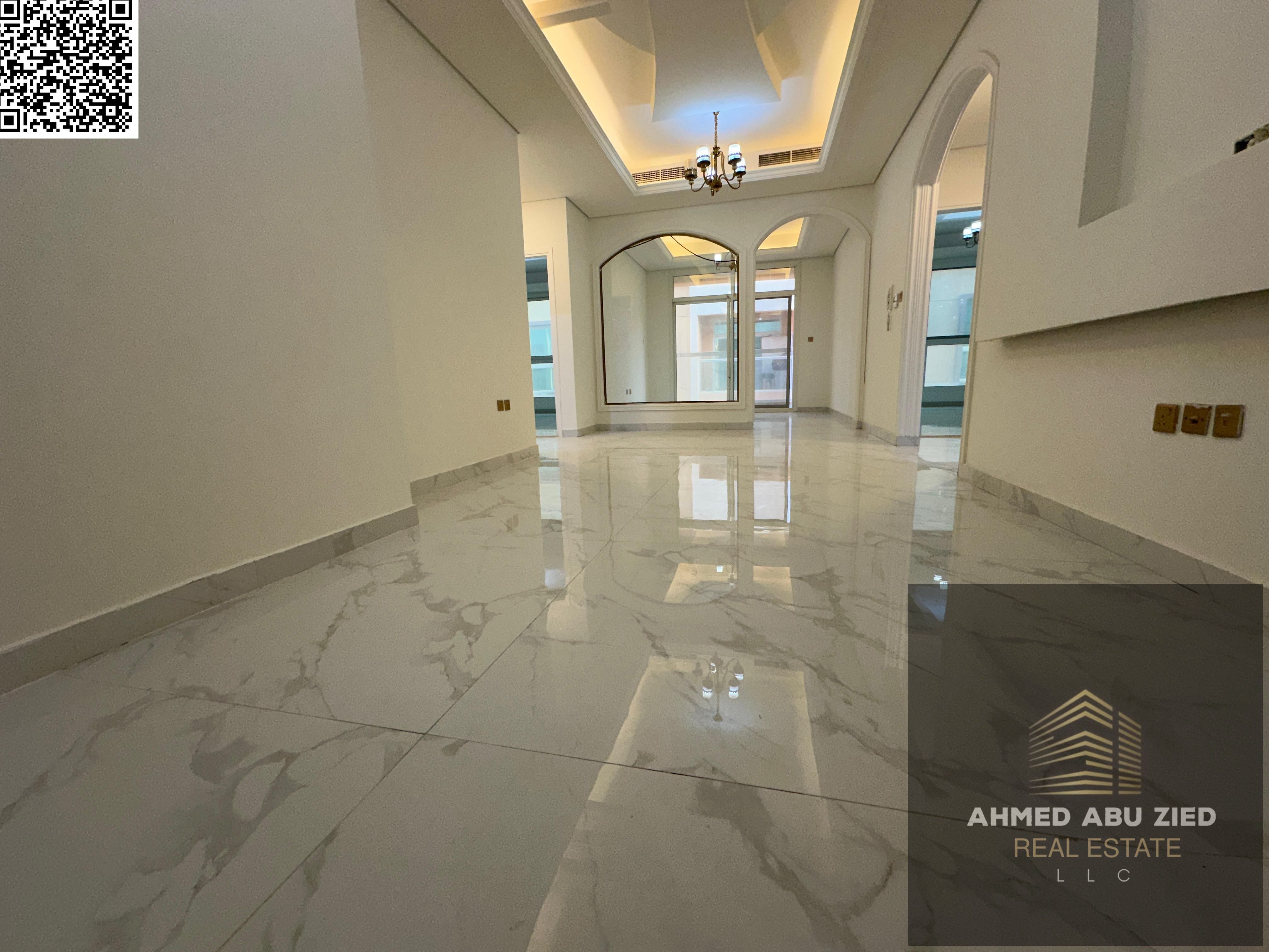 Two-bedroom apartment with a hall for rent in Al Muwaihat 3, Ajman, second floor, close to Al Madaris Street and ADNOC, with a balcony, two bathrooms,
