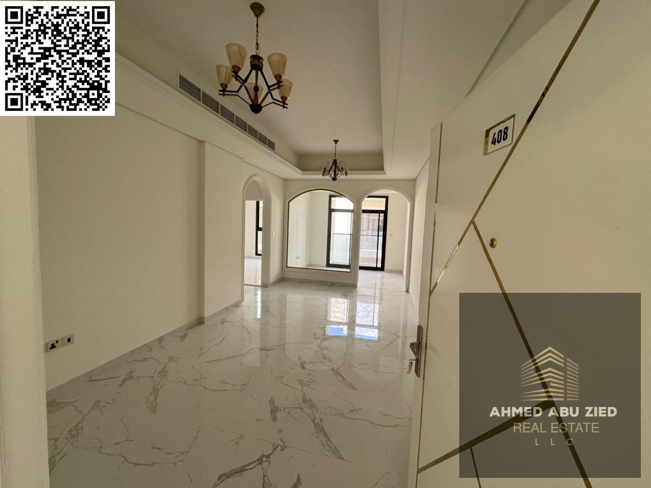 First tenant! Two-bedroom apartment in Al Muwaihat on Mohammed Bin Zayed Street, with swimming pool, majlis and lounge, 2 bathrooms, balcony, parking,