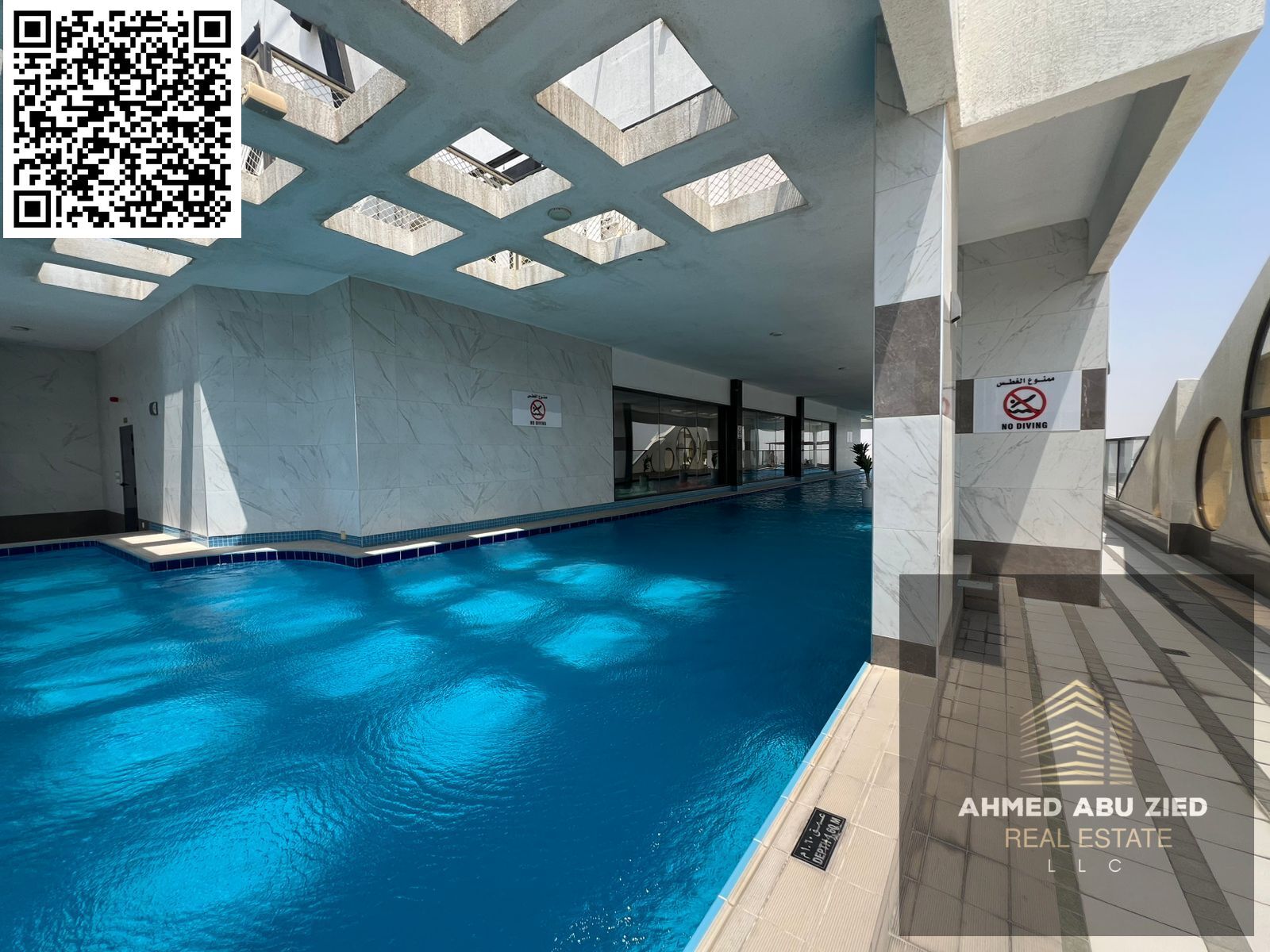 Private parking, gym, and swimming pool – Three-bedroom apartment with a living room for annual rent in Ajman Al Rashidiya with aqua park