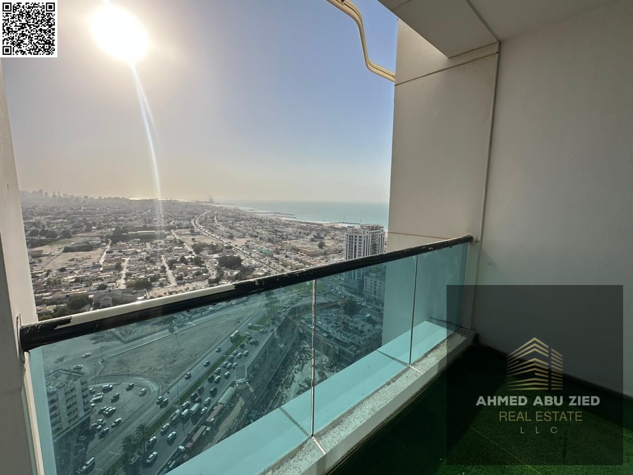 Three bedrooms and a living room with a bedroom and a living room for annual rent in Ajman Towers near the Corniche
