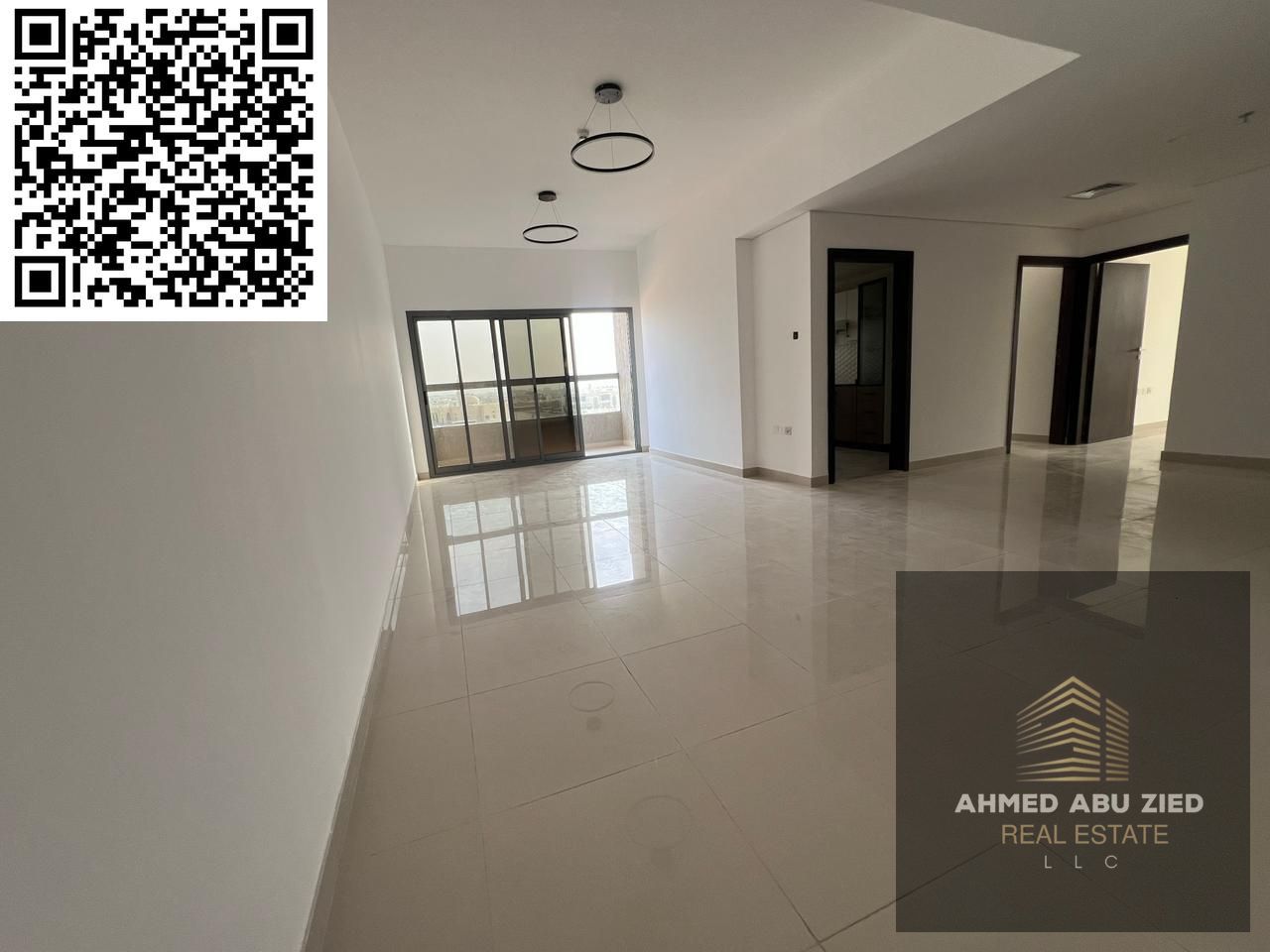 For annual rent - 2 master bedroom apartment, first tenant in Al Jurf 3, Ajman, prime location on Mohammed Bin Zayed Road, with 3 bathrooms, spacious