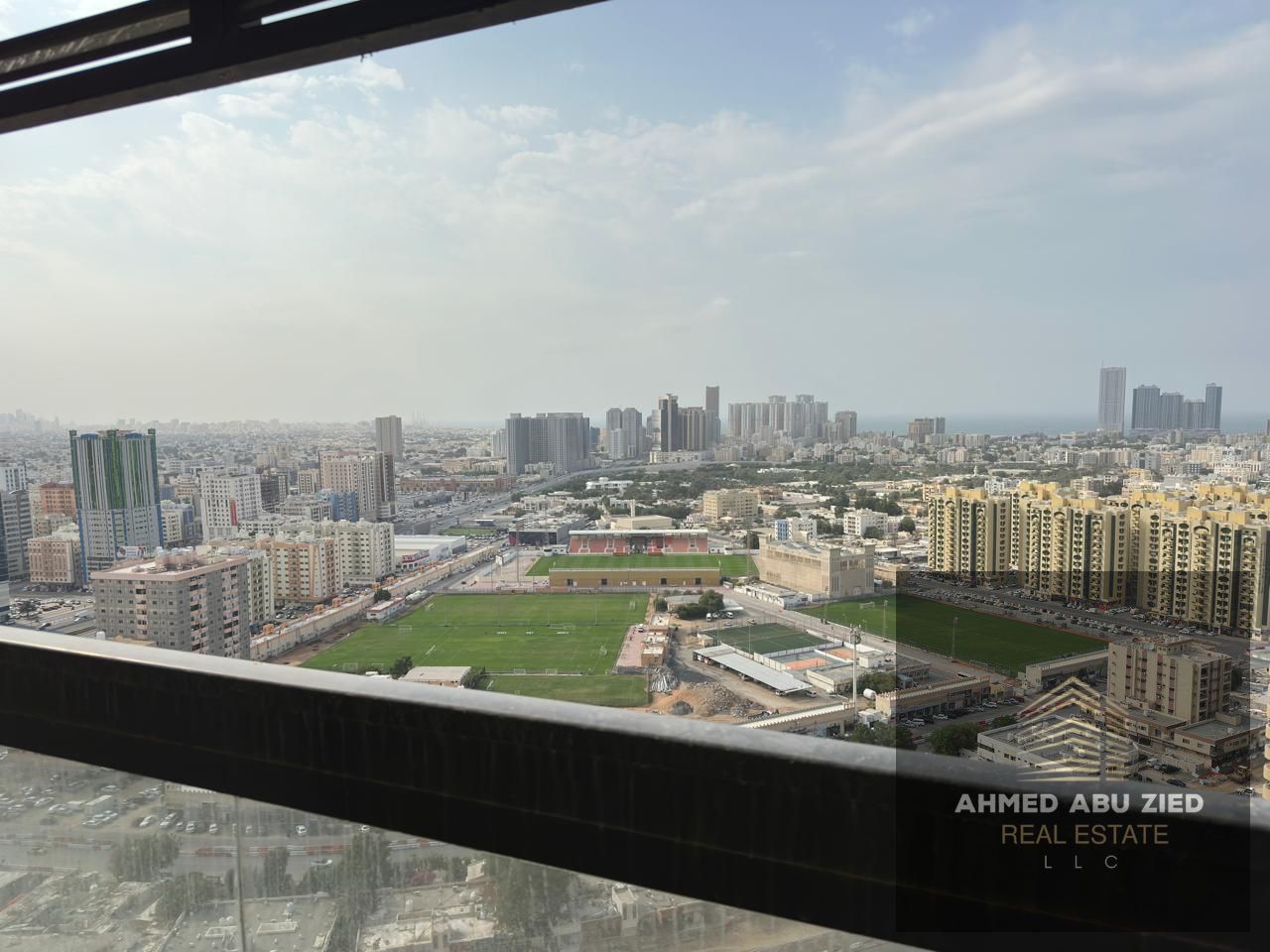 Annual one bedroom and living room apartment in Al Rashidiya 1 Ajman featuring a gym swimming pool and water park equipped with electrical appliances