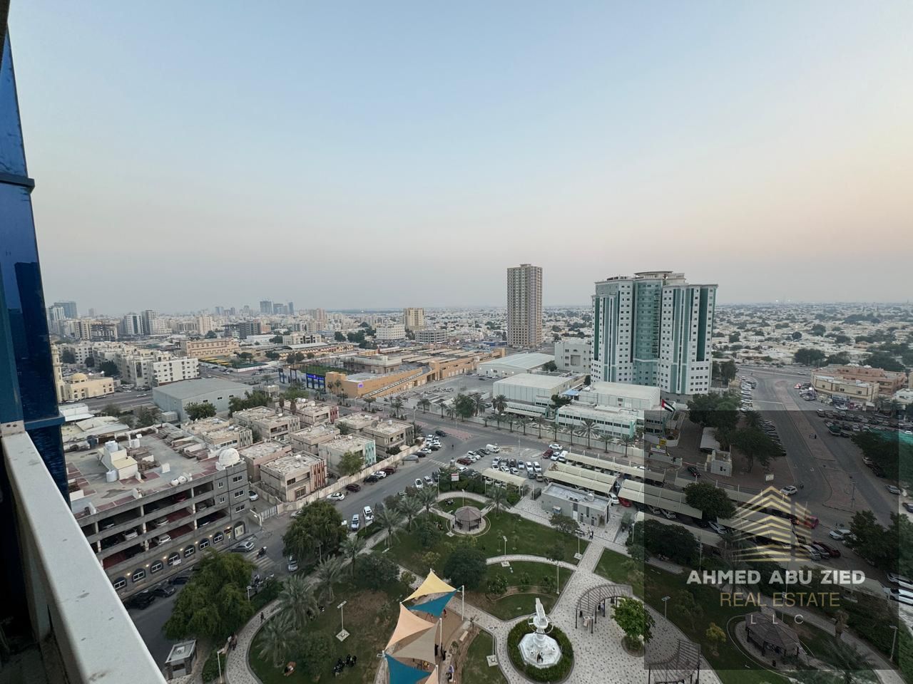 Two-bedroom apartment with living room for annual rent in Al Nuaimiya 3. Master bedroom, open-view balcony, two bathrooms, equipped kitchen, garden, f