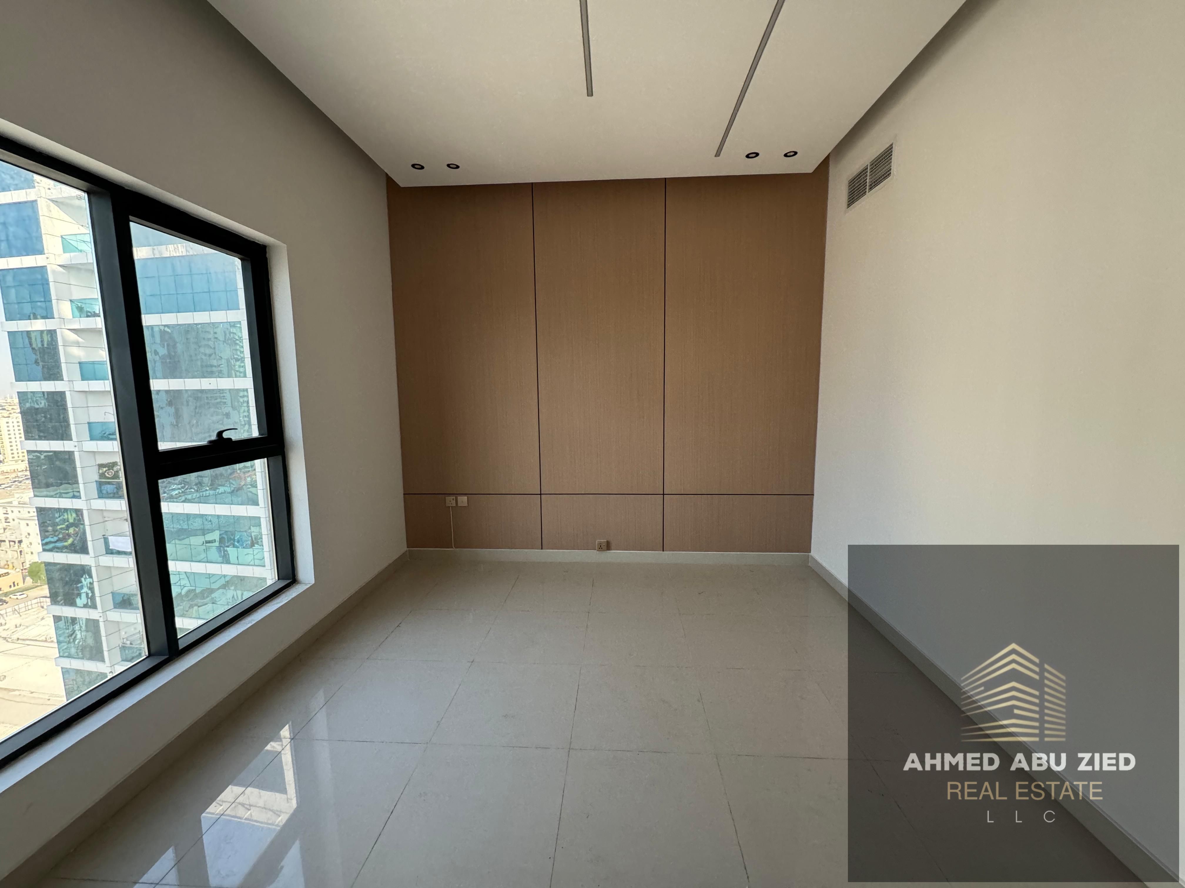 **Luxurious 3BR + living room for annual rent in Rashidiya 1. Open view, 3 baths, maid room, balcony, wardrobes, free parking on Khalifa bin Zayed St.