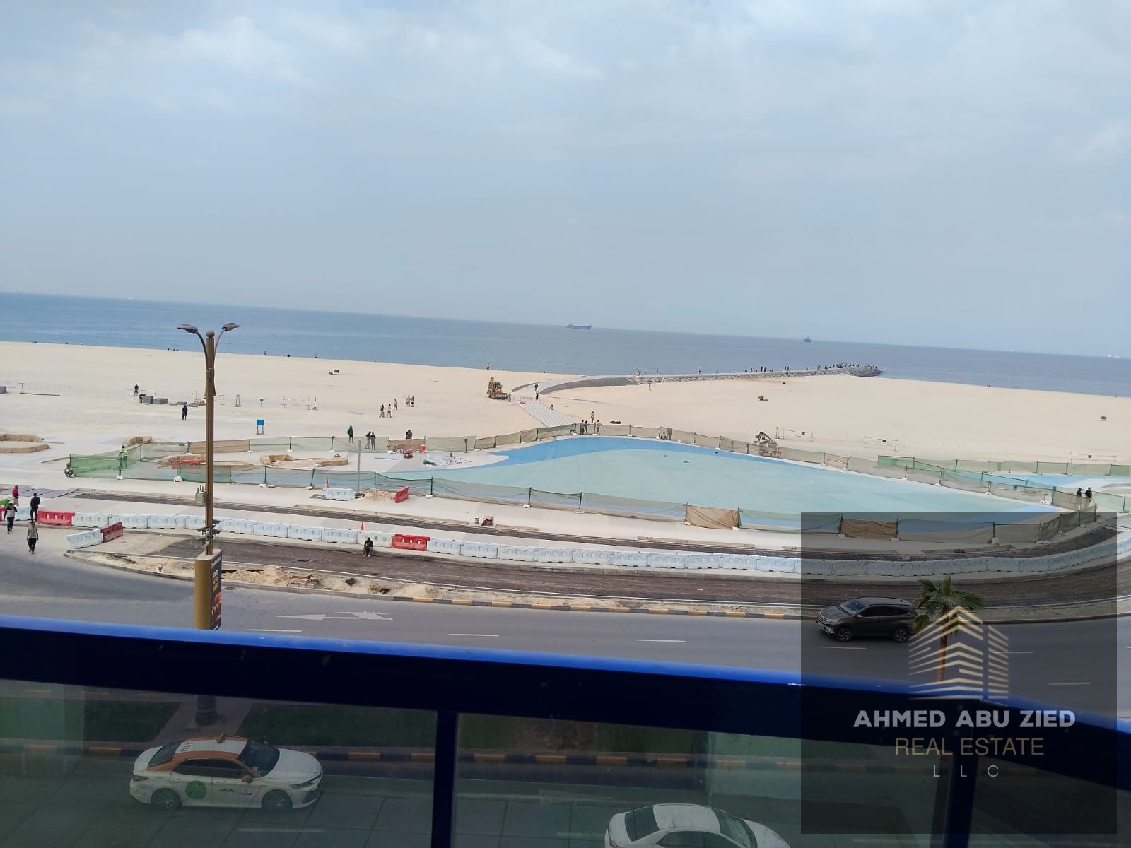 **One Bedroom & Living Room with Sea View for Annual Rent – Ajman Corniche – 2 Bathrooms, Central AC, Spacious Layout**