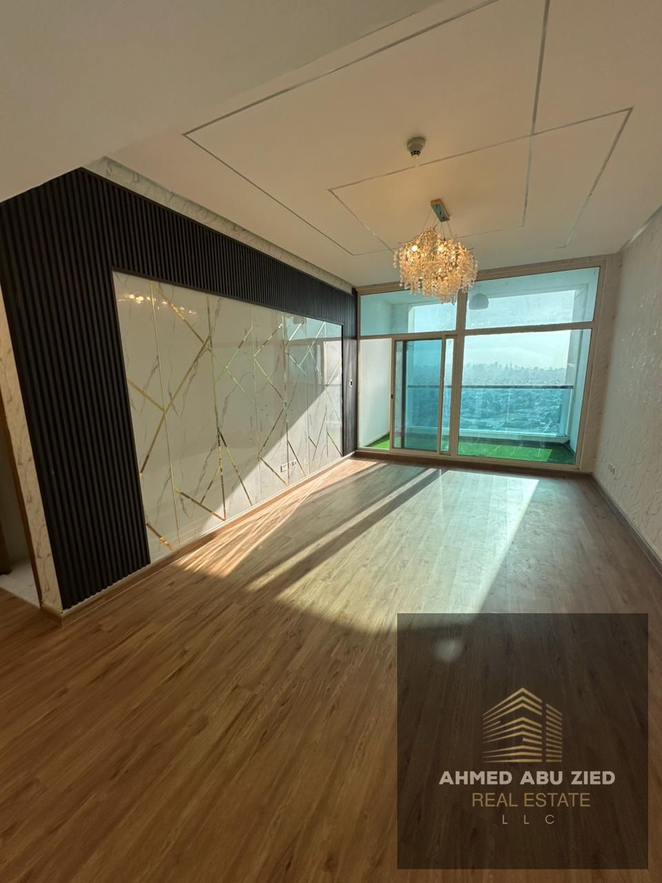 **3BR Apartment with Living Room, Maid & Laundry, 5 Baths for Annual Rent in Ajman One Towers – Corniche View, Private Parking, Central A/C**