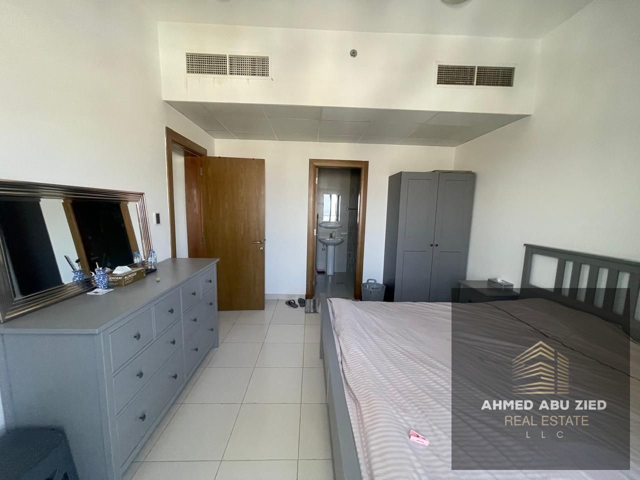 **Furnished 1BR Apartment for Annual Rent in Al Amerah, Ajman – Master Room, 2 Baths, Open View Balcony, Central A/C**