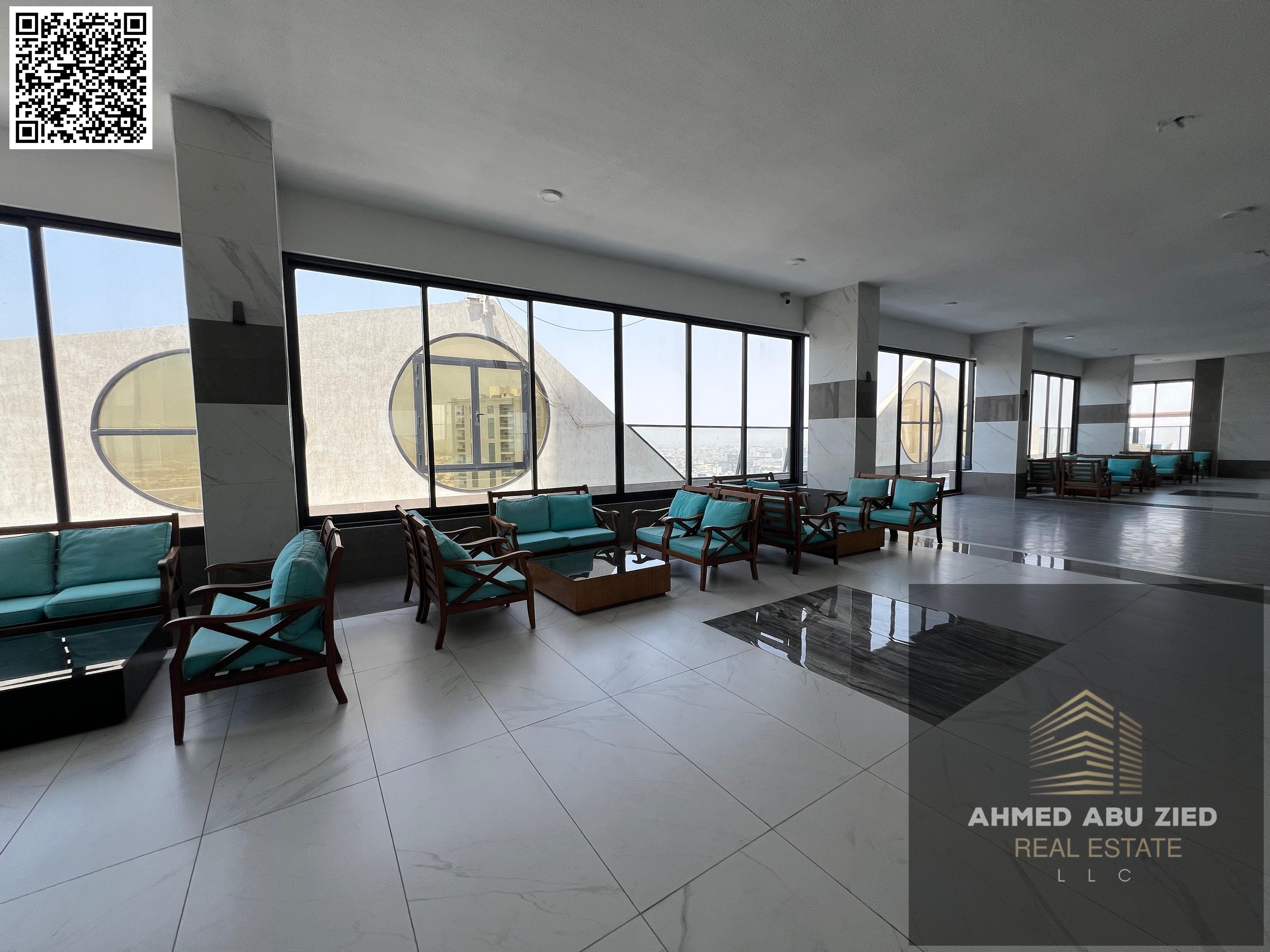 2BHK apartment for annual rent in Al Rashidiya 1, Ajman – built-in closets, gym, pool, aqua park, private parking, prime location