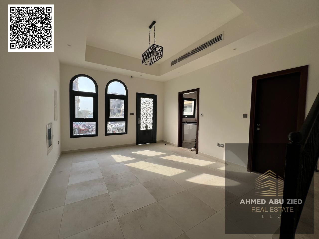 Uptown three-bedroom apartment with a living room for annual rent in Al Zahiyah, Ajman, directly on Mohammed Bin Zayed Road. 3 bathrooms 2 storage roo