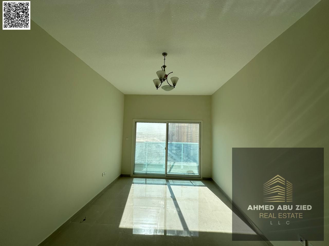 Two bedrooms and a living room for annual rent in Ajman, Gulf Towers, Emirates City. Near Mohammed Bin Zayed Exit. Free air conditioning.