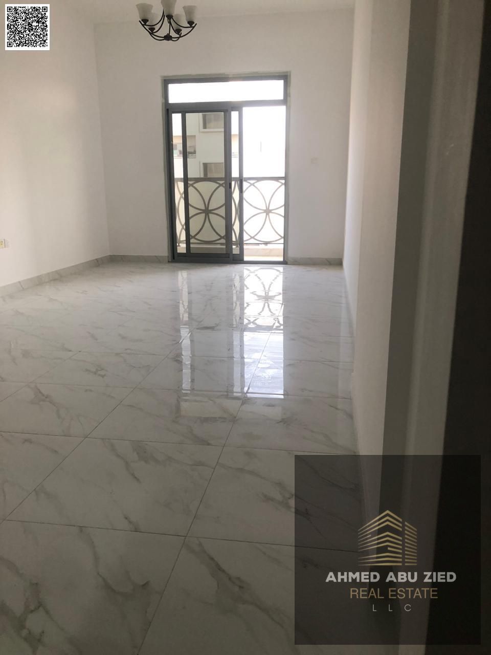 Two rooms and a hall for annual rent in Al Rawda, 2 of which are master bedrooms with 3 bathrooms, central air conditioning