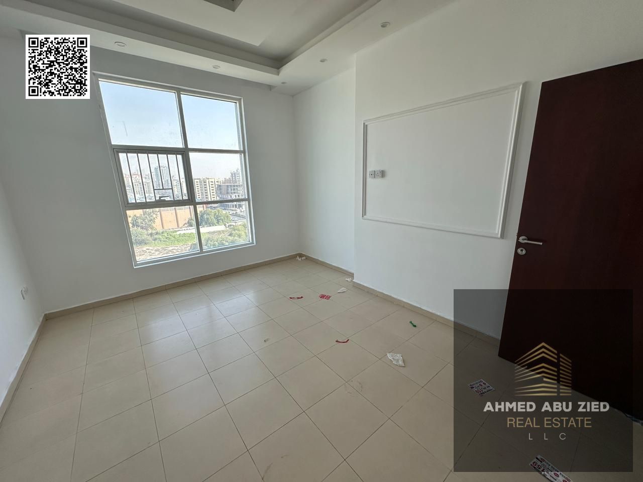 Two bedrooms and a living room, annual rent in Ajman, City Towers, next to Safeer Mall, on Khalifa Main Street, Al Nuaimiya 3. Price: AED 38,000 annua