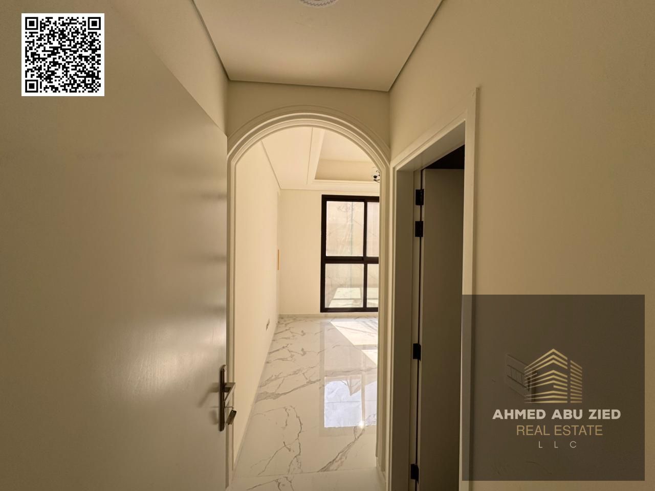 “One bedroom + living room, first occupant, for annual rent in Al Muwaihat – directly on Mohammed Bin Zayed Road – prime location + high-end servic