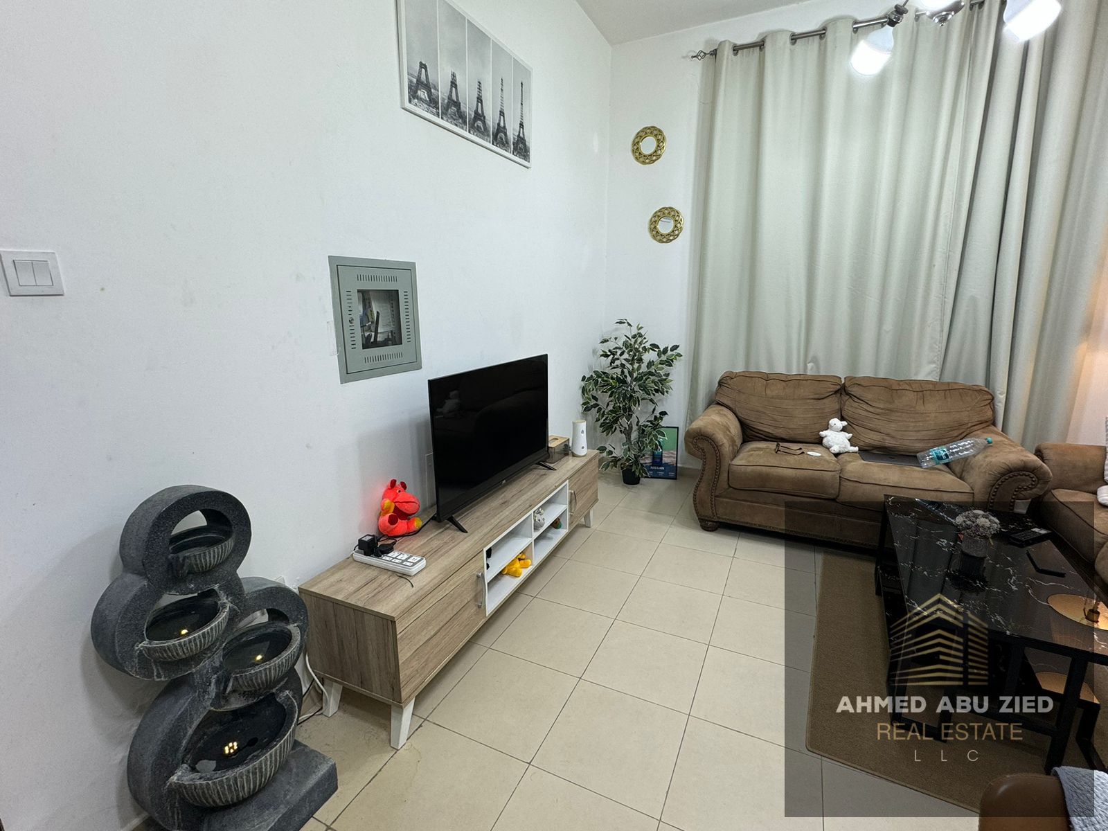 Luxurious furnished one-bedroom apartment for annual rent in City Tower Ajman Strategic location opposite Grand Mall