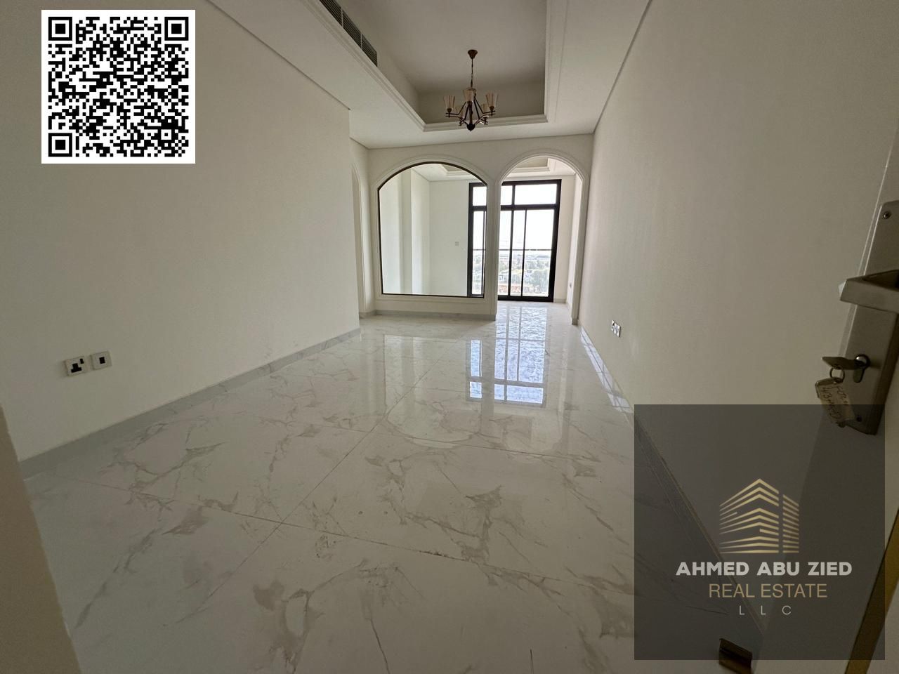 The most luxurious three-room apartment in Al Muwaihat 3 - 3 bathrooms - 2 master bedrooms - modern design - central air conditioning - open view - st