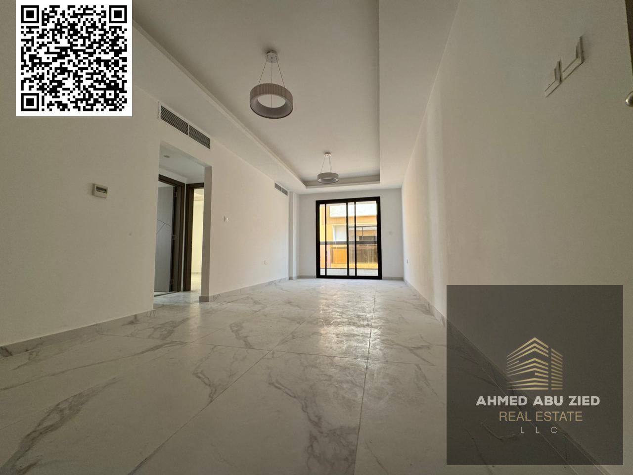 Luxury two-bedroom apartment in Al Jurf 3, Ajman, first occupancy | 3 bathrooms | Balcony | Spacious, fully equipped kitchen | Strategic location clos