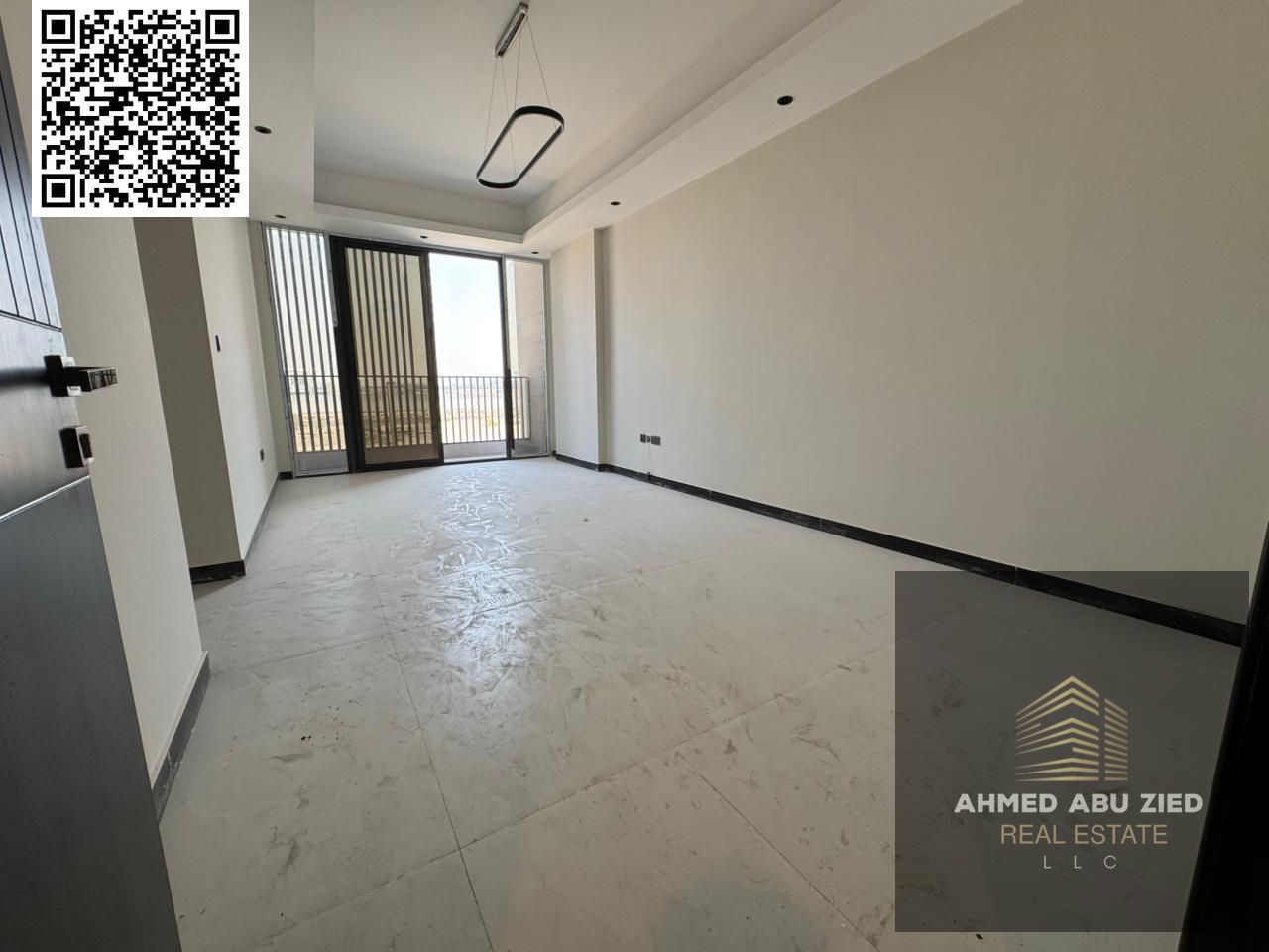 Luxurious two-bedroom master apartment with a living room, first occupancy in Al Jurf 3 | 3 bathrooms | Balcony | Spacious and fully equipped kitchen