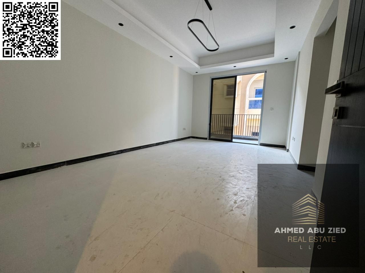 Luxury one-bedroom apartment, brand new, in Al Jurf 3, Ajman | Balcony | 2 bathrooms | Modern finishes | Central air conditioning | Equipped kitchen |