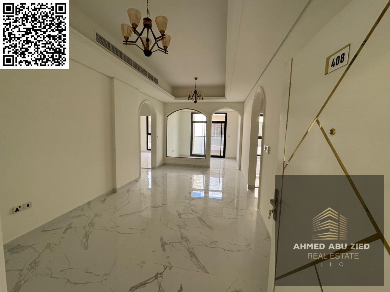 Luxury two-bedroom apartment with a living room, brand new, in the Al Tallah area of Ajman | High-end finishing | 3 bathrooms | Balcony | Spacious k