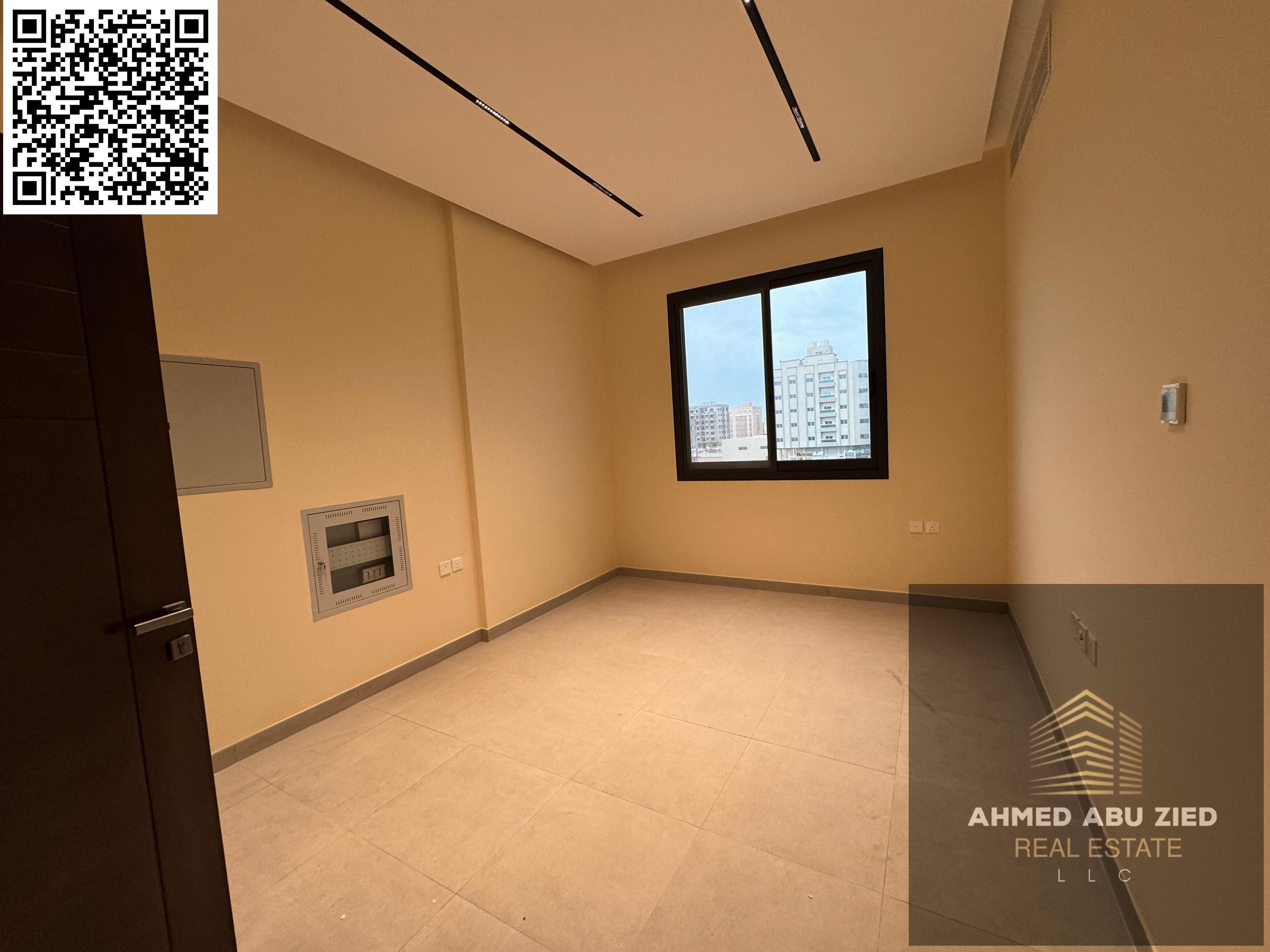 The most luxurious and beautiful apartment for annual rent in Al Jurf 3, Ajman. It consists of two spacious master bedrooms, a large living room, a fu