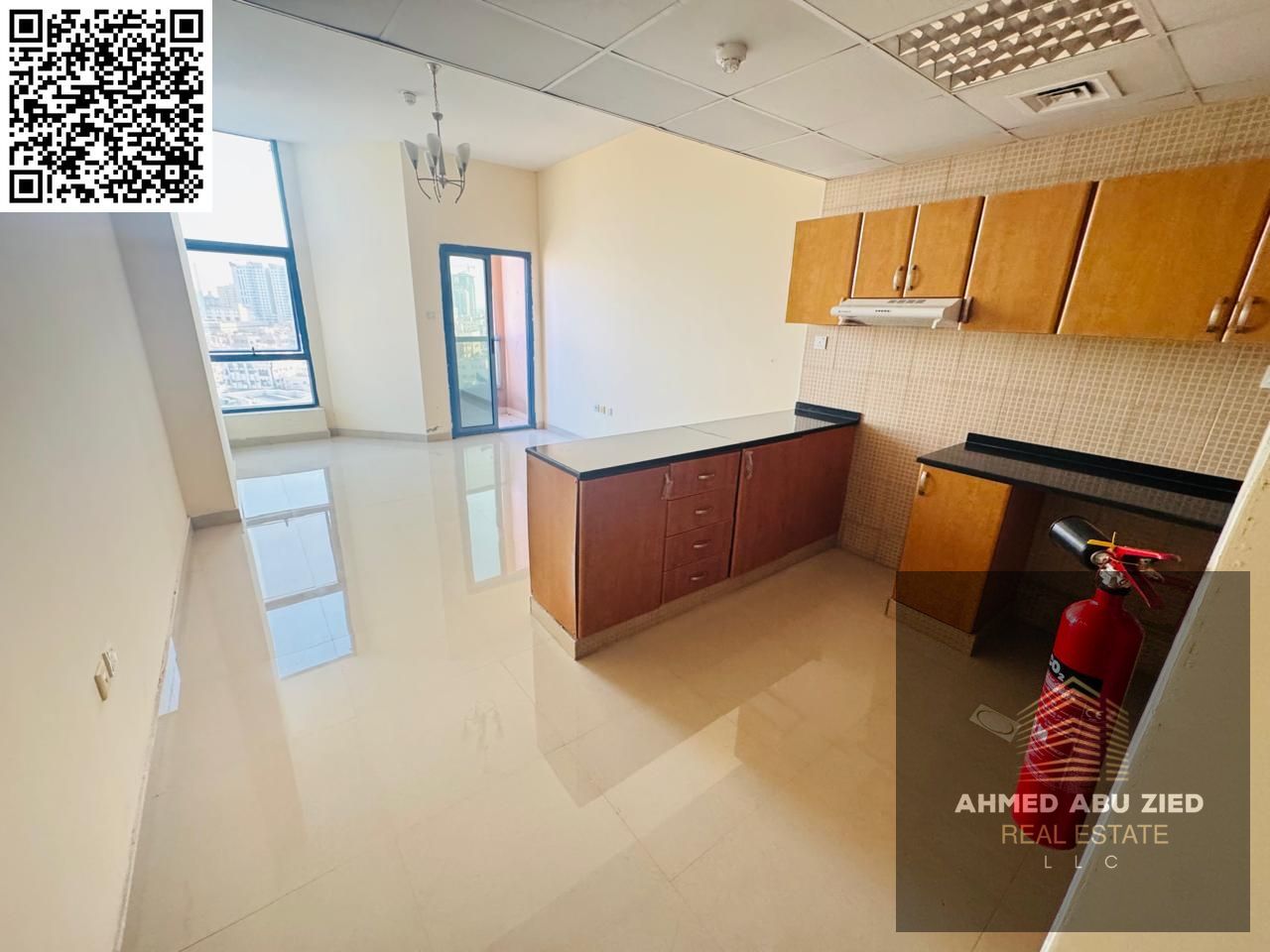 The most luxurious and spacious studio in Al Nuaimiya 1, Ajman | Balcony | Open view | Central air conditioning | American kitchen | Bathroom | Flexib