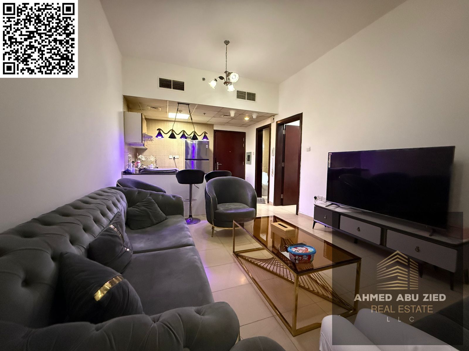 Luxurious fully furnished bedroom apartment in Al Nuaimiya 3, Ajman | 2 bathrooms | American-style kitchen | Central air conditioning | Modern des